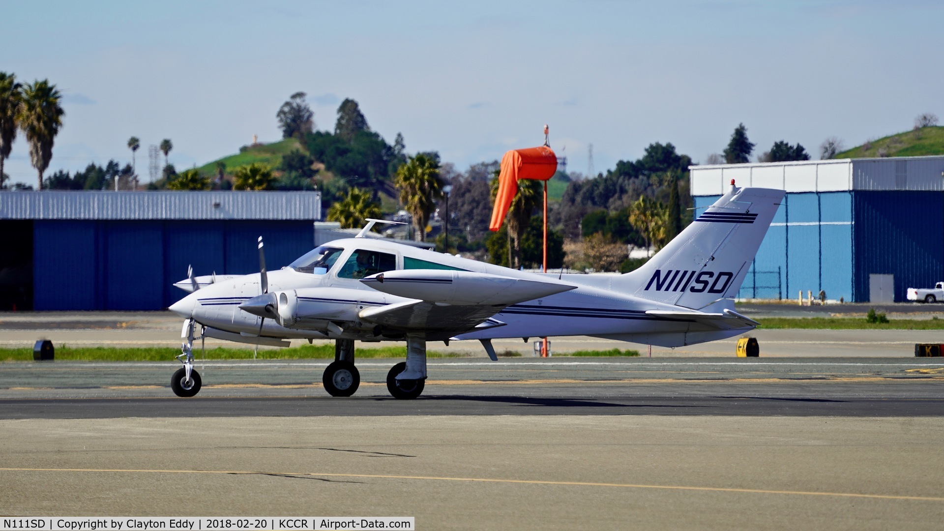 N111SD, 1969 Cessna T-310P C/N 310P0200, Buchanan Field Concord California 2018.
