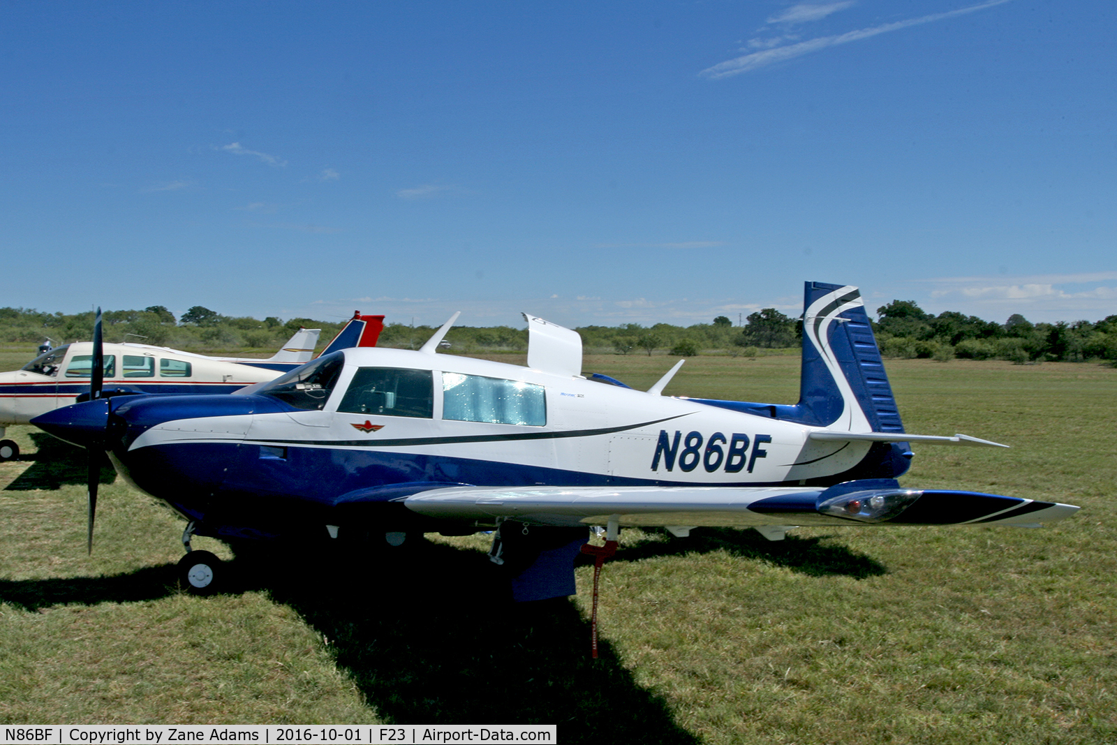 N86BF, 1981 Mooney M20J 201 C/N 24-1223, At the 2016 Ranger, Texas Fly-in