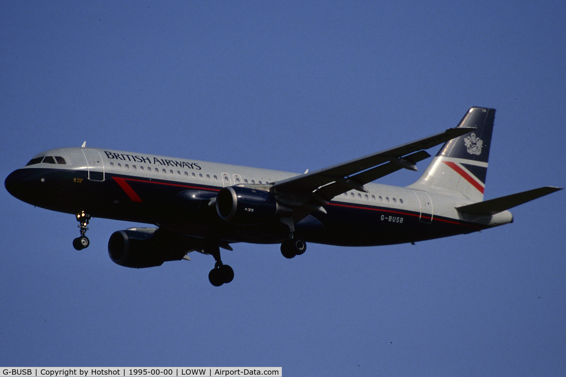 G-BUSB, 1987 Airbus A320-111 C/N 006, Without arrow winglets