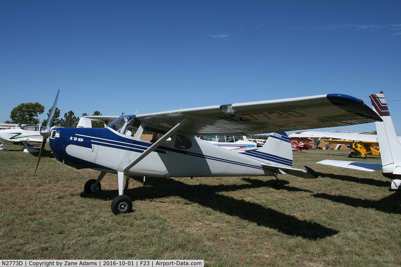 N2773D, 1952 Cessna 170B C/N 25315, At the 2016 Ranger, Texas Fly-in