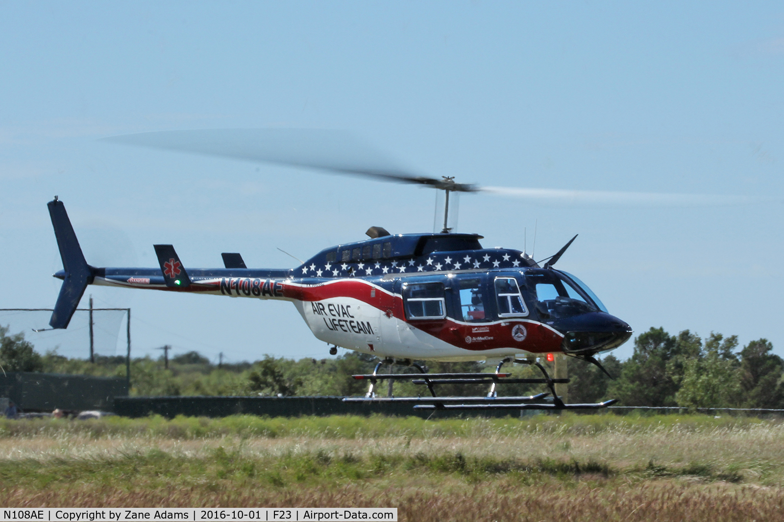 N108AE, 1981 Bell 206L-1 LongRanger II C/N 45730, At the 2016 Ranger, Texas Fly-in