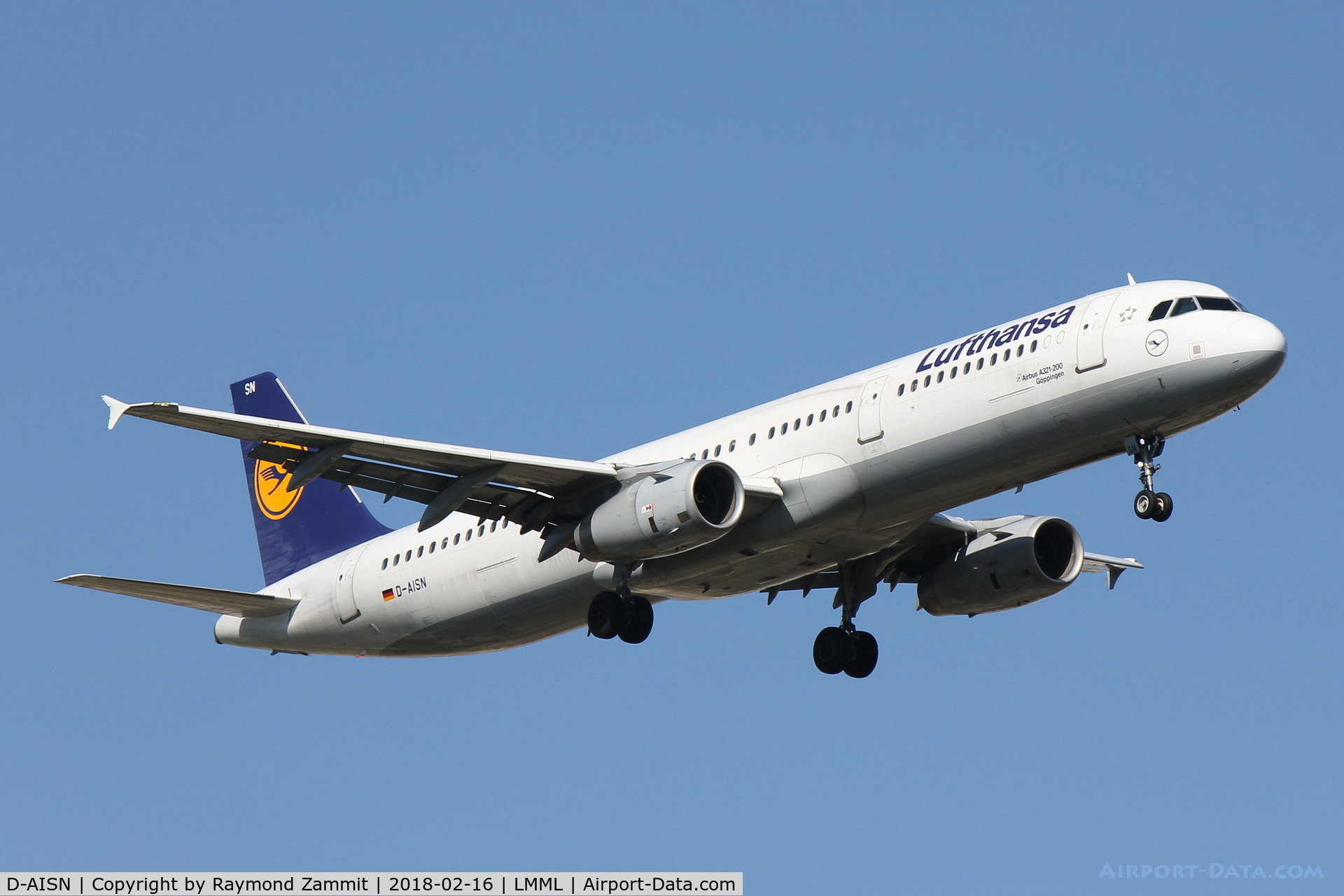 D-AISN, 2008 Airbus A321-231 C/N 3592, A321 D-AISN Lufthansa
