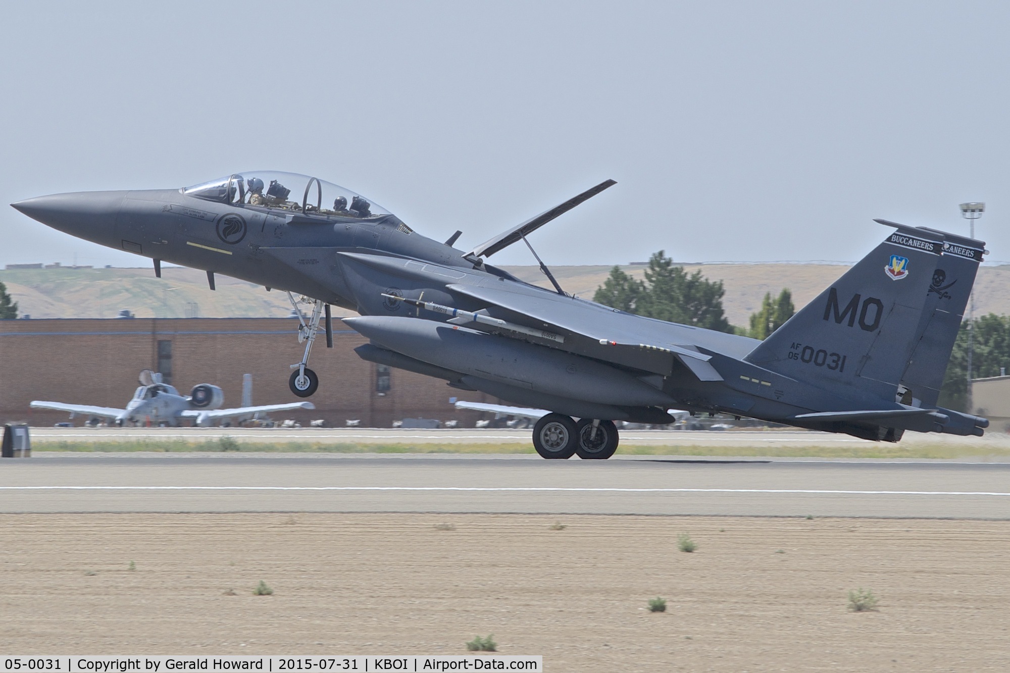 05-0031, 2005 Boeing F-15SG Strike Eagle C/N SG31, Landing RWY 10L. 428th Fighter Sq. 