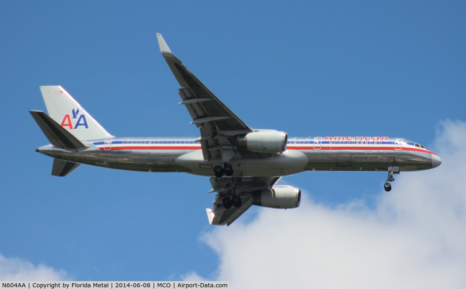 N604AA, 1995 Boeing 757-223 C/N 27055, American