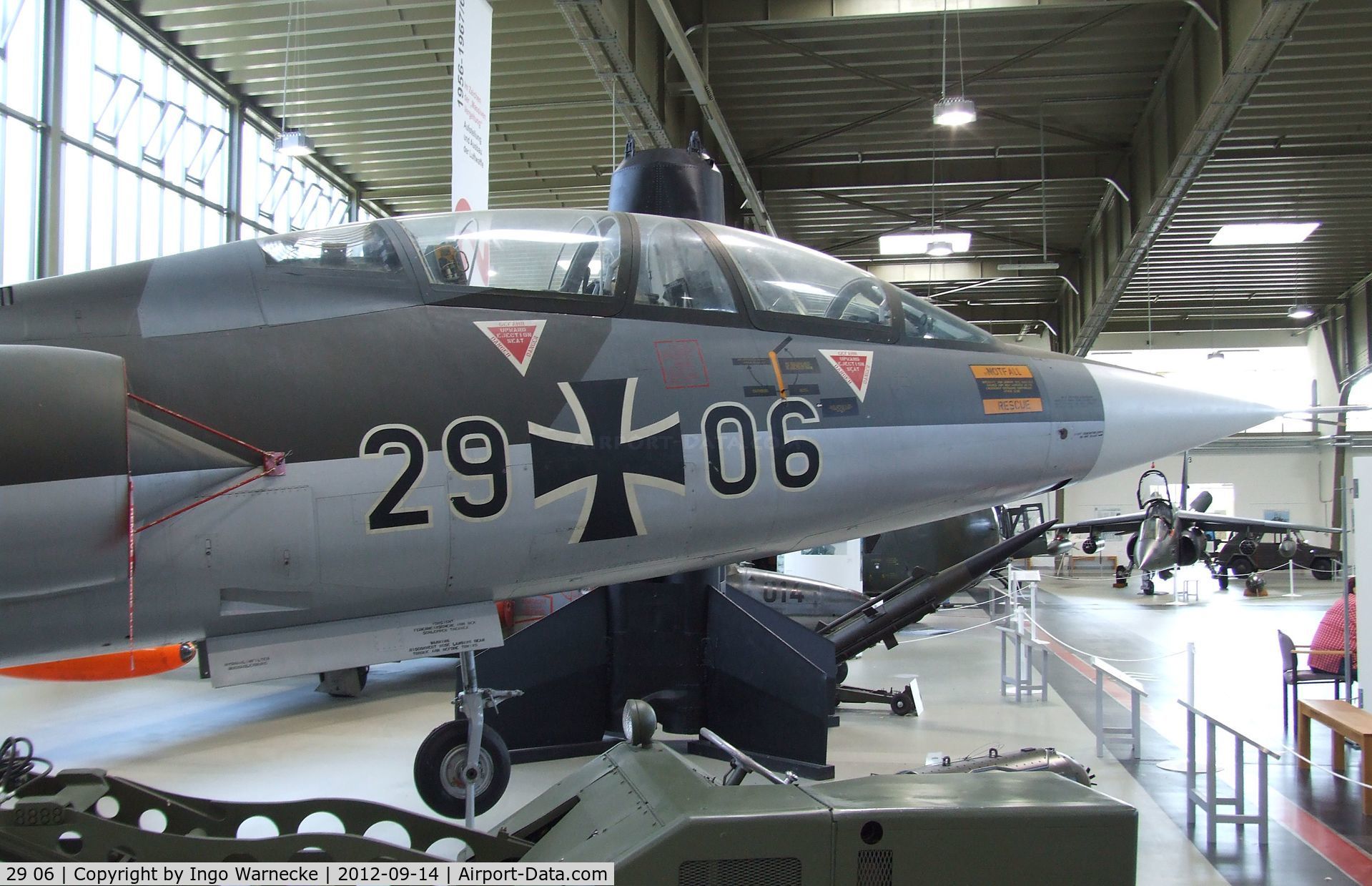 29 06, Lockheed F-104F Starfighter C/N 5055, Lockheed F-104F Starfighter at the Luftwaffenmuseum, Berlin-Gatow