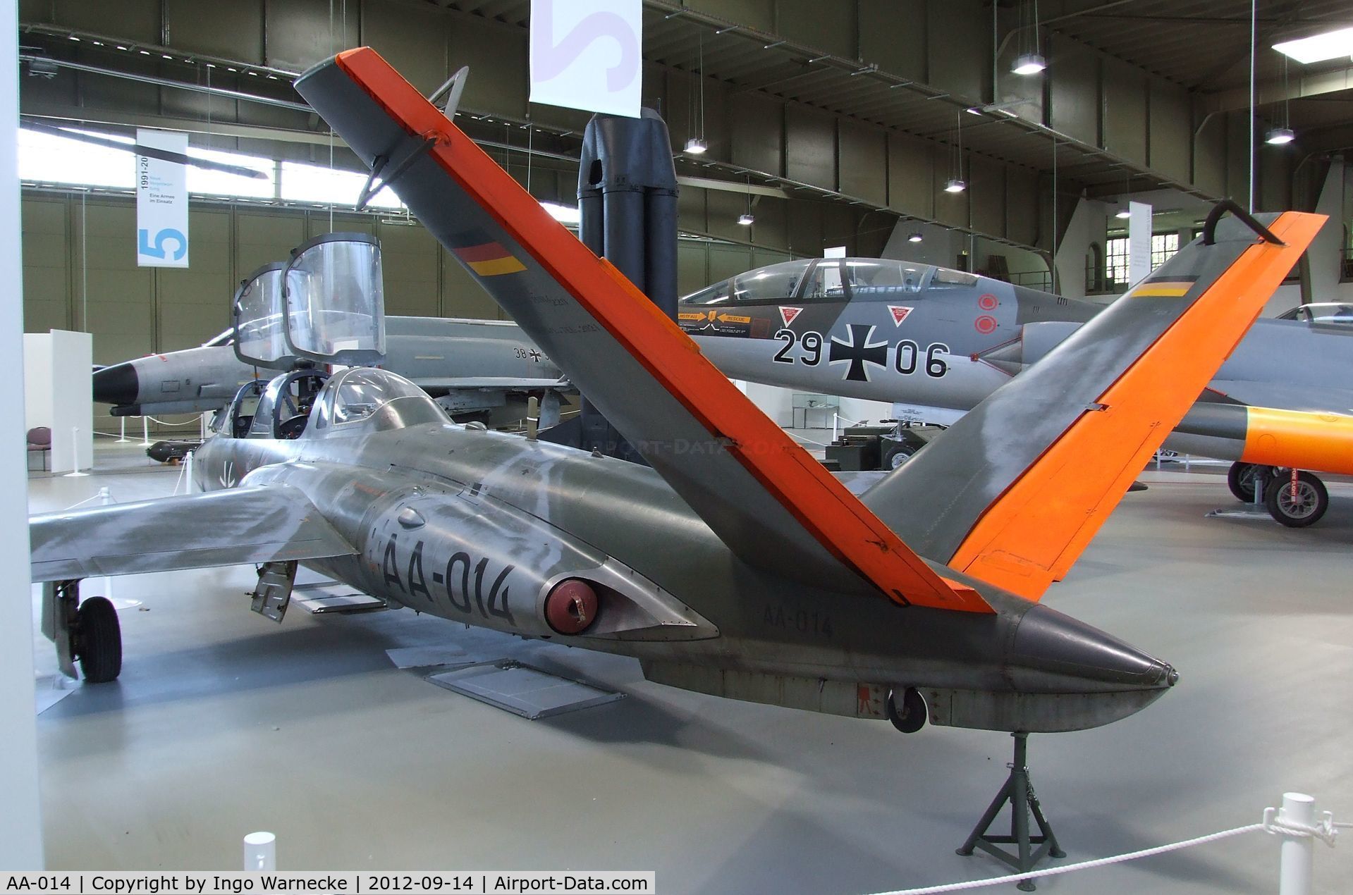 AA-014, Fouga CM-170R Magister C/N 229, Fouga CM.170R Magister at the Luftwaffenmuseum, Berlin-Gatow
