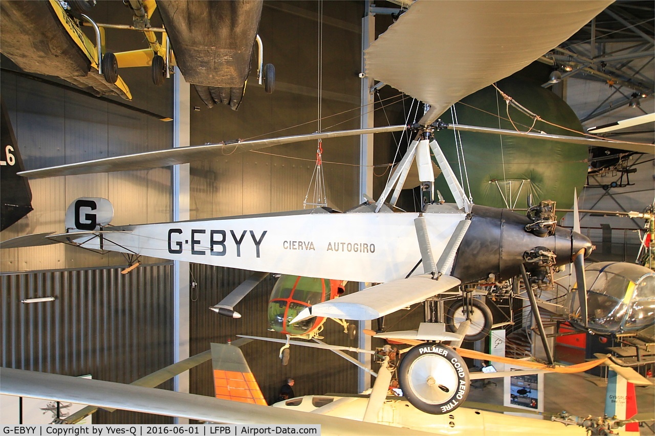 G-EBYY, 1928 Avro Cierva C-8L Mk2 C/N Not found G-EBYY, Avro Cierva C-8L Mk2, Air & Space Museum Paris-Le Bourget (LFPB)
