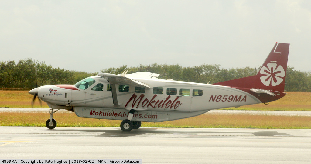 N859MA, Cessna C208B C/N 208B2424, N859MA Ce208 at Molokai, Hawaii