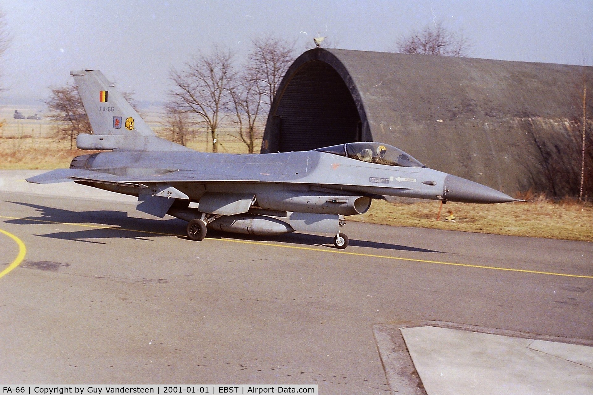 FA-66, SABCA F-16AM Fighting Falcon C/N 6H-66, Ample gain mission at EBST in the eighties