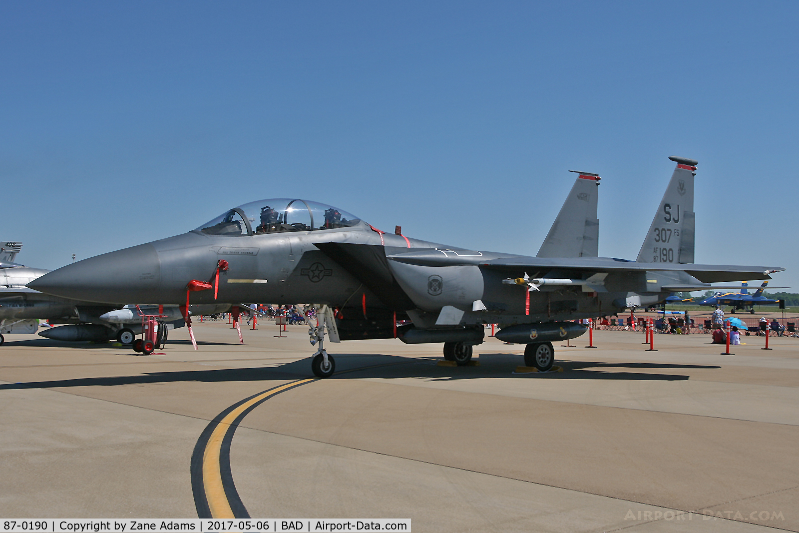 87-0190, 1987 McDonnell Douglas F-15E Strike Eagle C/N 1055/E030, At the 2017 Barksdale AFB Airshow