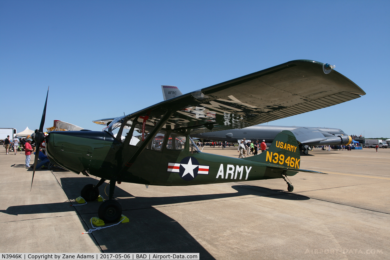 N3946K, Cessna L-19E Bird Dog C/N 24716, At the 2017 Barksdale AFB Airshow