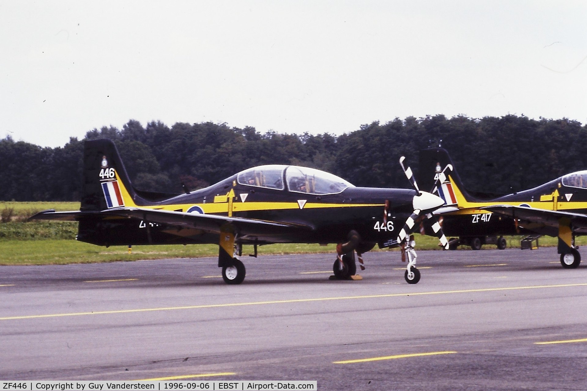 ZF446, 1992 Short S-312 Tucano T1 C/N S139/T110, Brustem airshow 1996