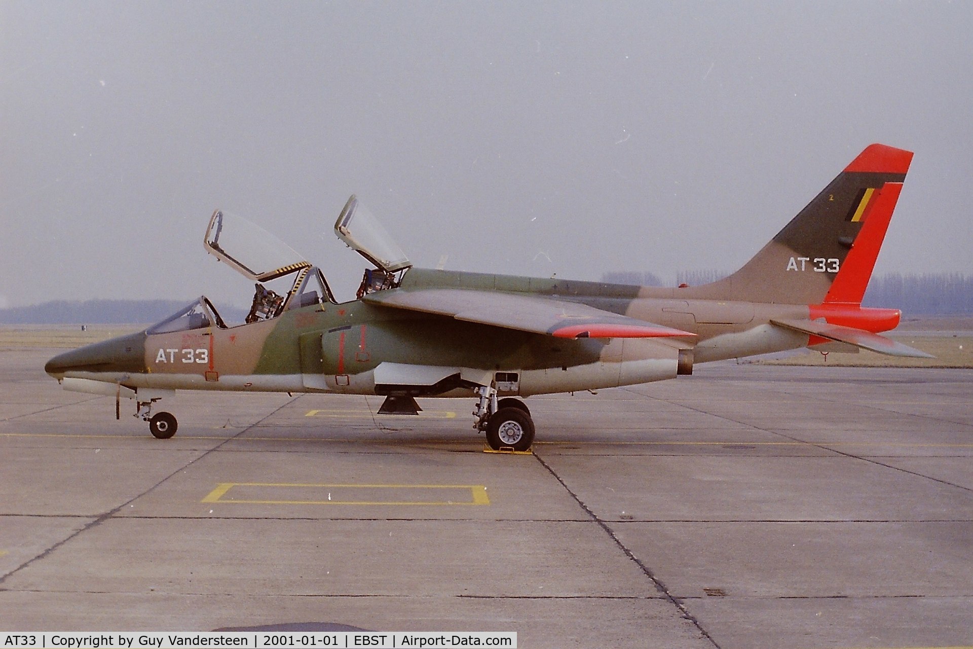 AT33, Dassault-Dornier Alpha Jet 1B C/N B33/1155, Brustem airsbase '80