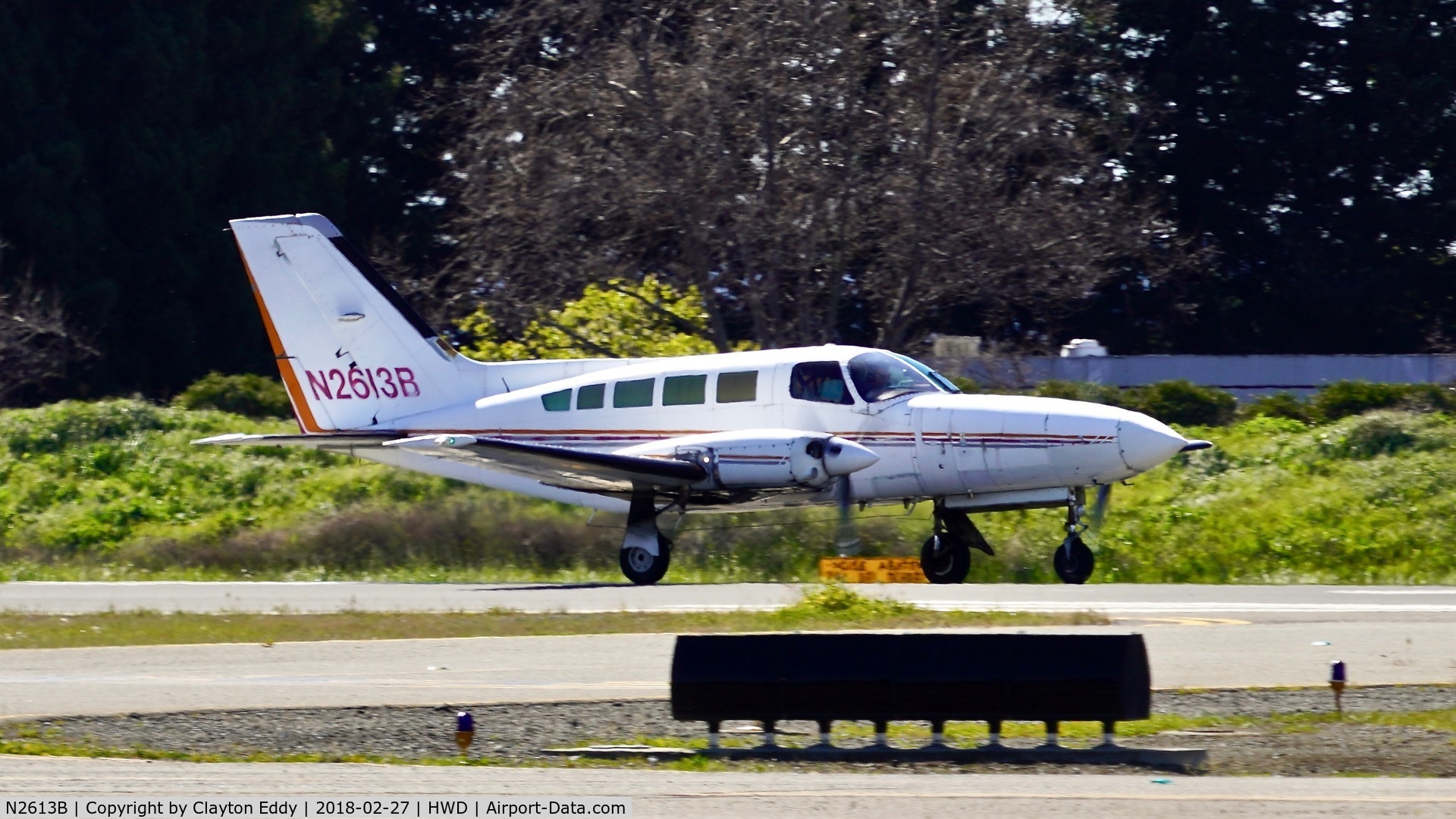 N2613B, 1979 Cessna 402C C/N 402C0083, Hayward Airport California 2018.