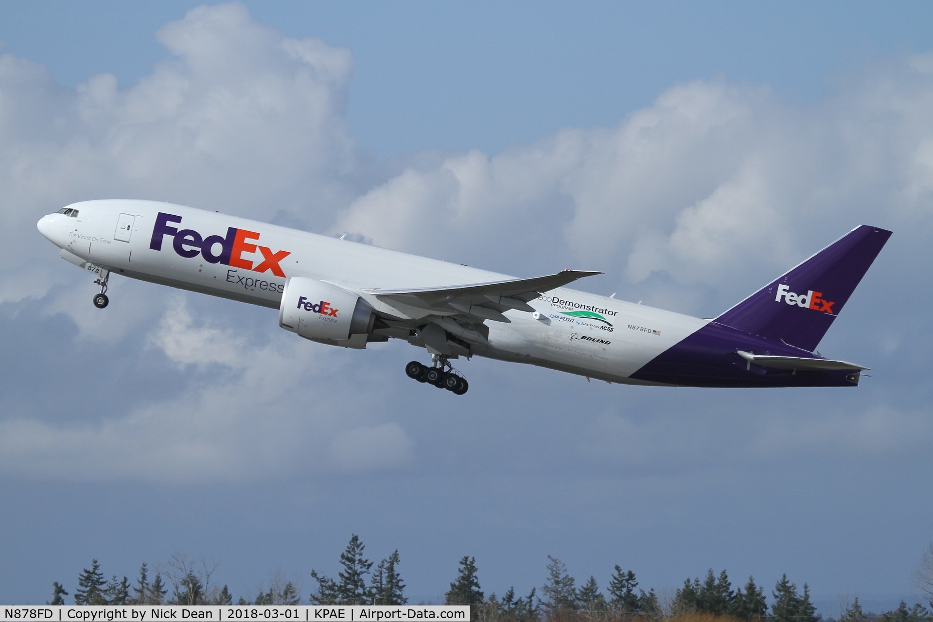 N878FD, 2017 Boeing 777-FS2 C/N 40684, PAE/KPAE Boeing 069 heading back to BFI/KBFI