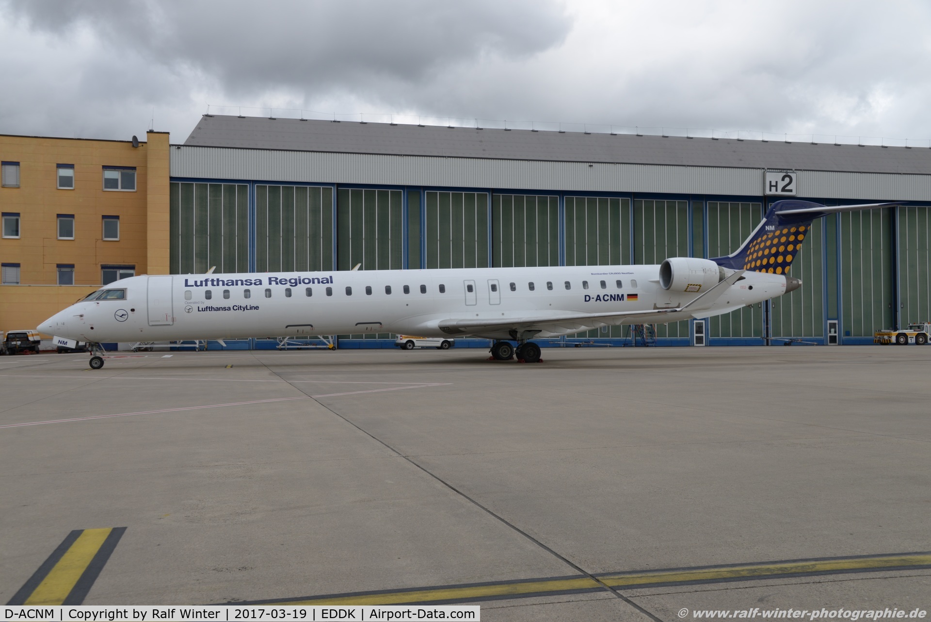 D-ACNM, 2010 Bombardier CRJ-900LR (CL-600-2D24) C/N 15253, Bombardier CL-600-2D24 CRJ-900LR - EW EWG Eurowings op Lufthansa Regional - 15253 - D-ACNM - 19.03.2017 - CGN