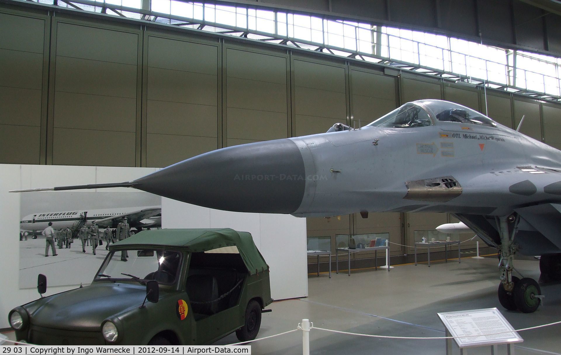 29 03, 1988 Mikoyan-Gurevich MiG-29G C/N 2960525110, Mikoyan i Gurevich MiG-29G FULCRUM-A at the Luftwaffenmuseum, Berlin-Gatow