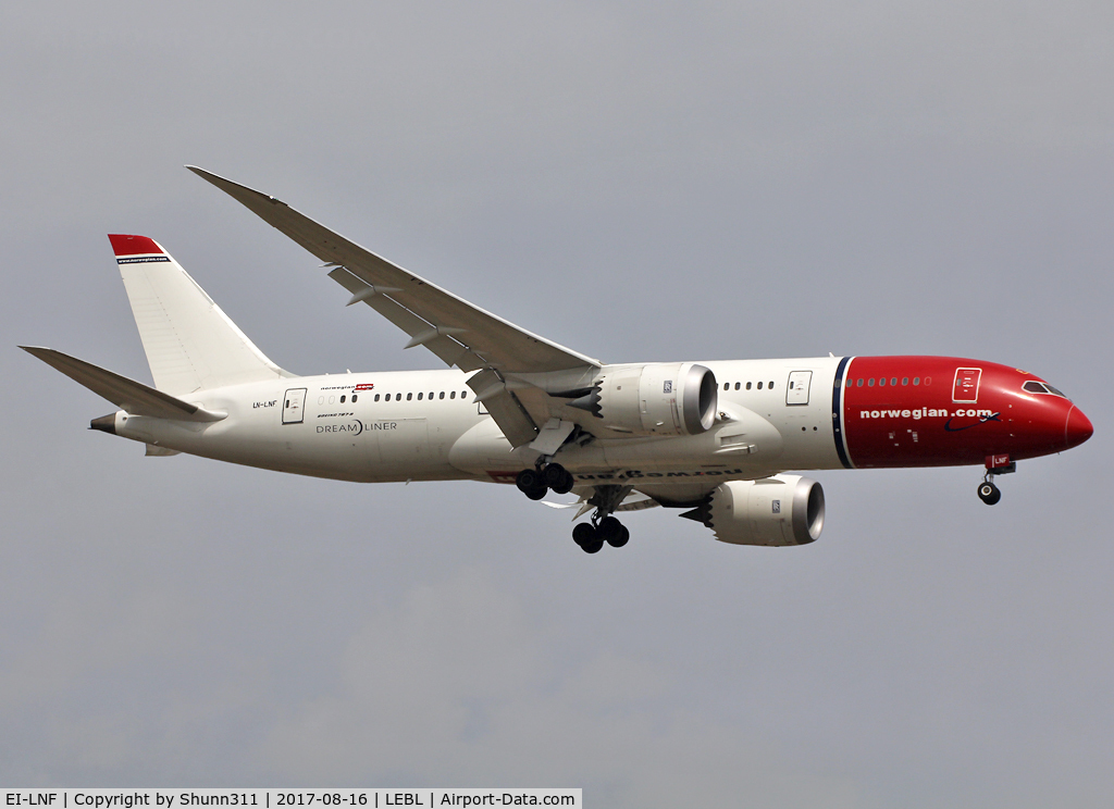 EI-LNF, 2014 Boeing 787-8 Dreamliner C/N 35313, LAnding rwy 07L