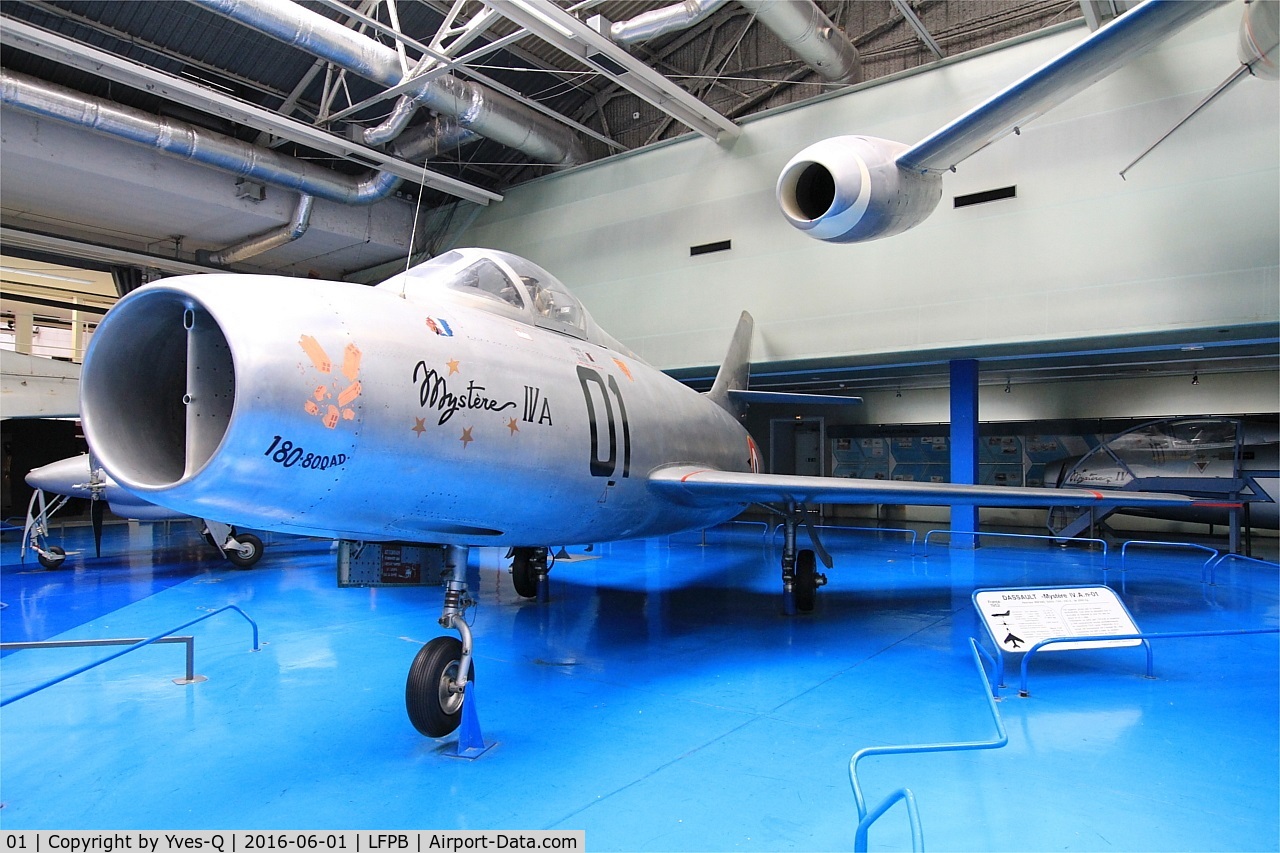 01, Dassault Mystere IVA C/N Not found 01, Dassault Mystere IV A, Air & Space Museum Paris-Le Bourget (LFPB)