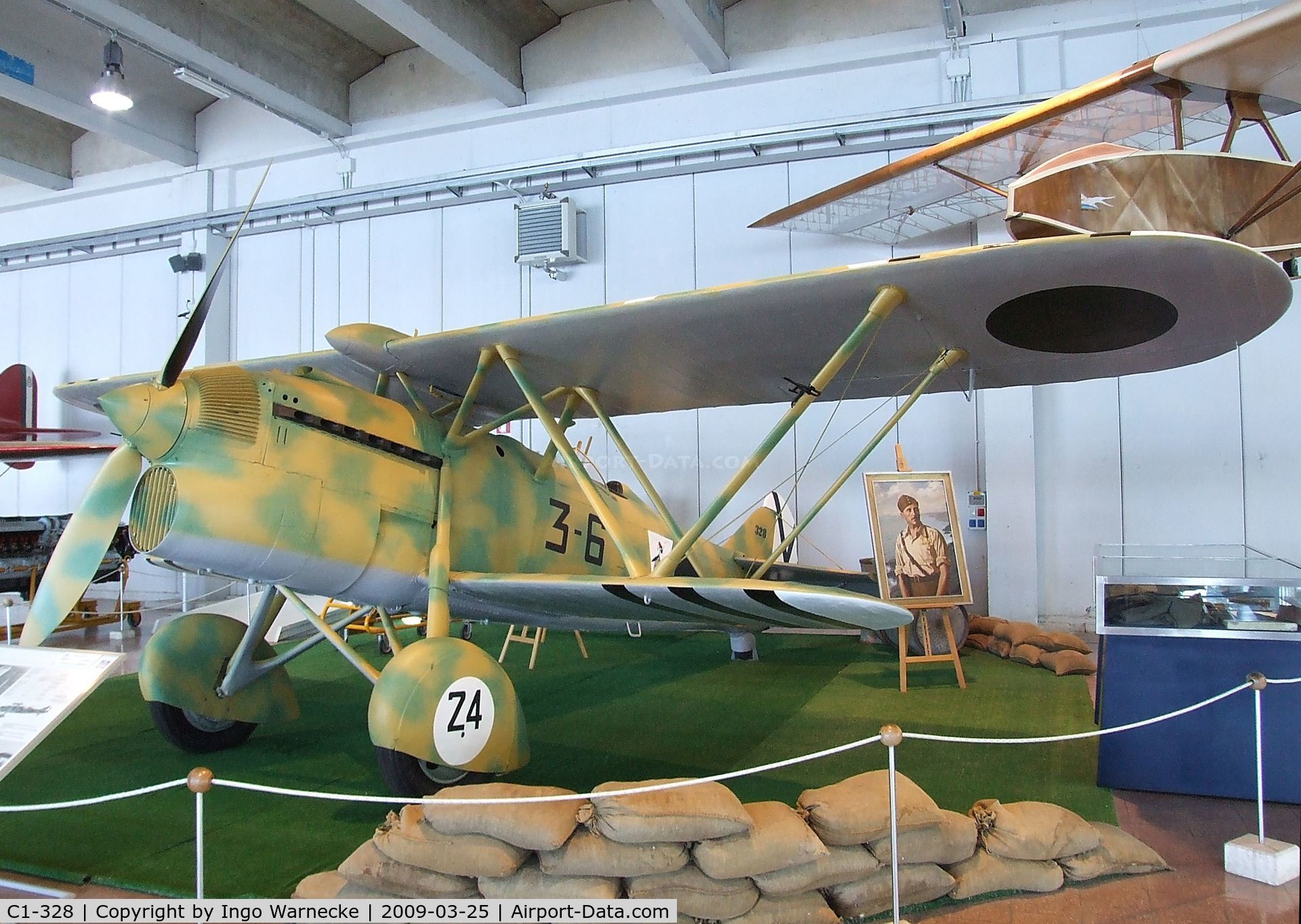 C1-328, Hispano HA-132L C/N 328, FIAT CR.32 (Hispano HA-132L) at the Museo storico dell'Aeronautica Militare, Vigna di Valle