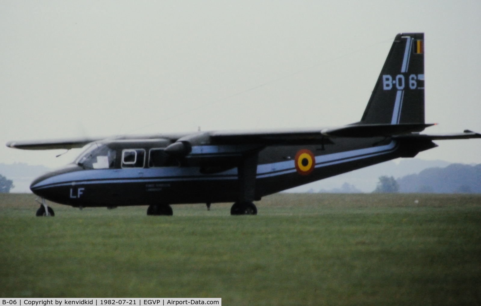 B-06, 1976 Britten-Norman BN-2A-21 Islander C/N 510, At Middle Wallop.