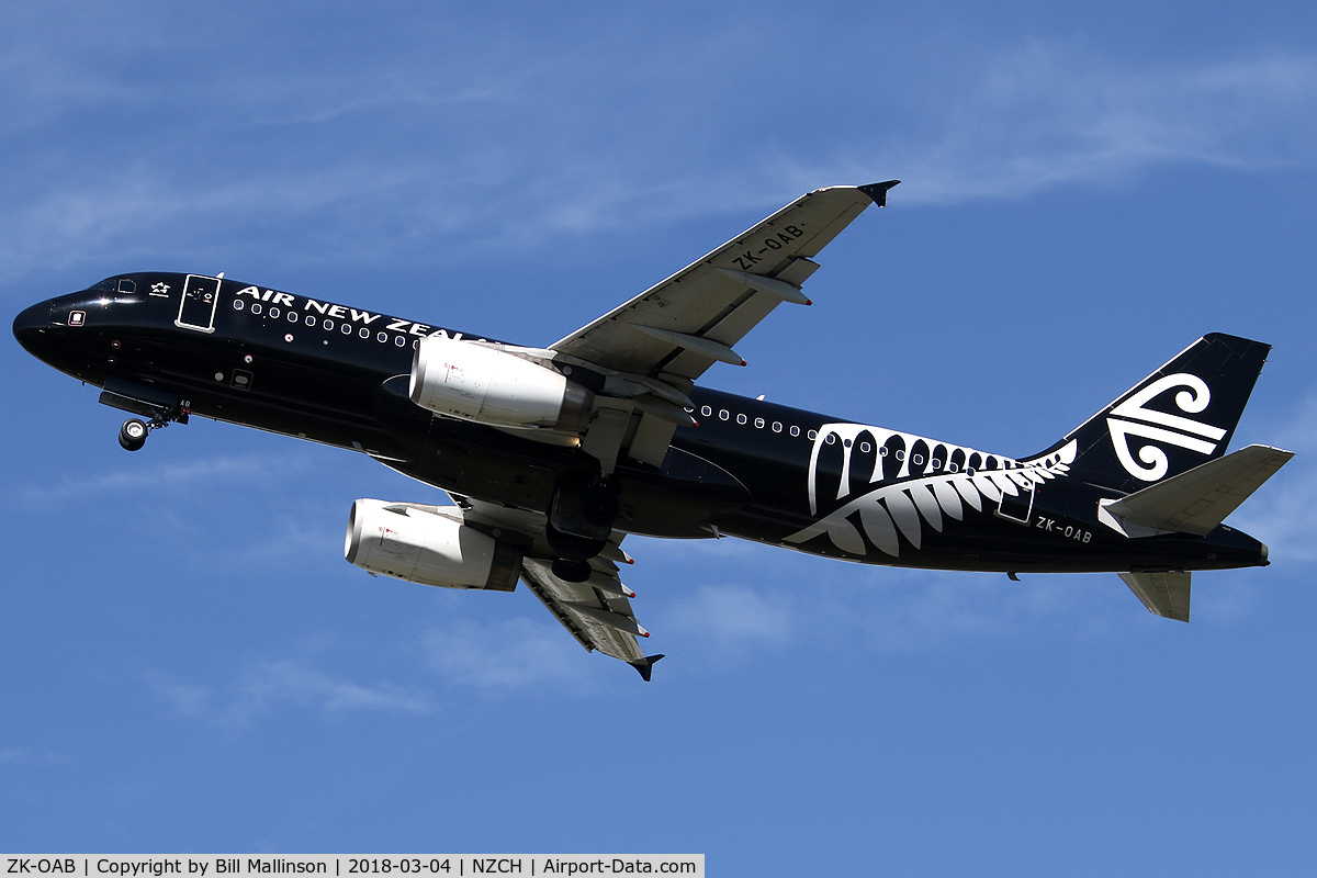 ZK-OAB, 2010 Airbus A320-232 C/N 4553, OFF TO AKL