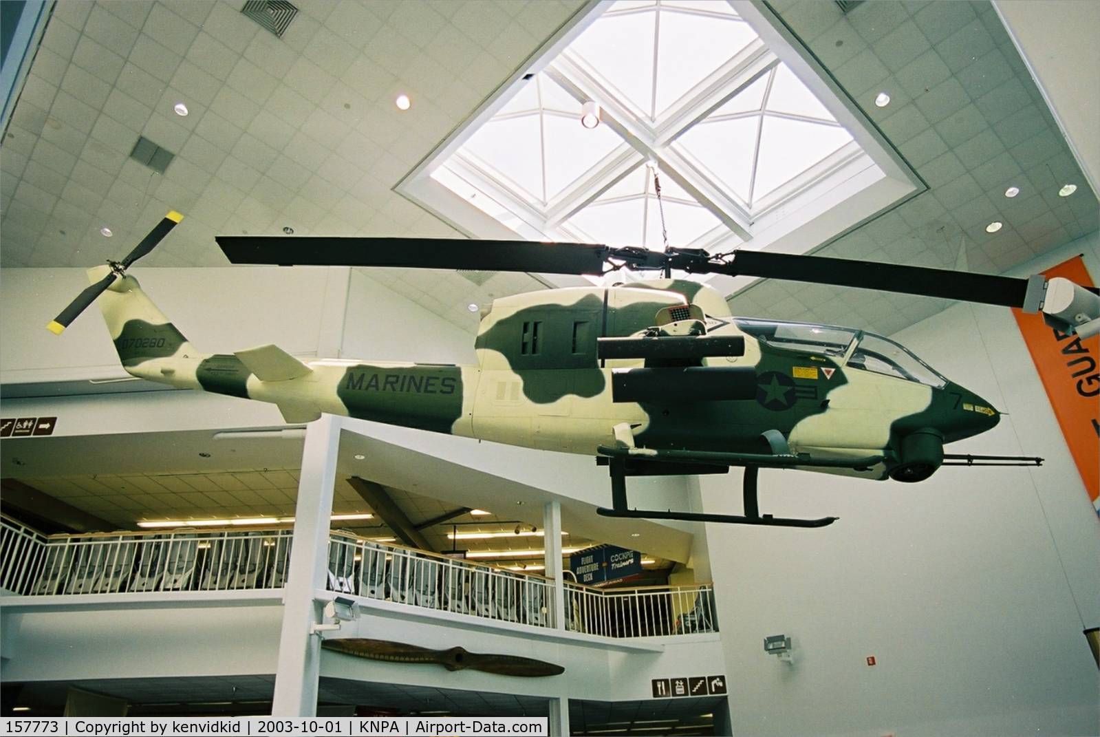 157773, Bell AH-1J Sea Cobra C/N 26017, On display at the Museum of Naval Aviation, Pensacola.