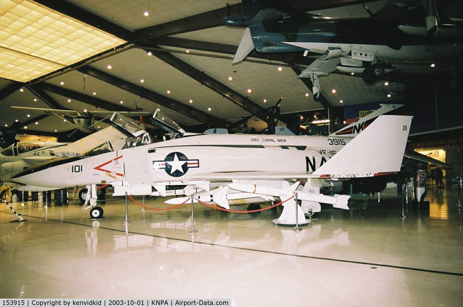 153915, McDonnell F-4N Phantom II C/N 1796, On display at the Museum of Naval Aviation, Pensacola.
