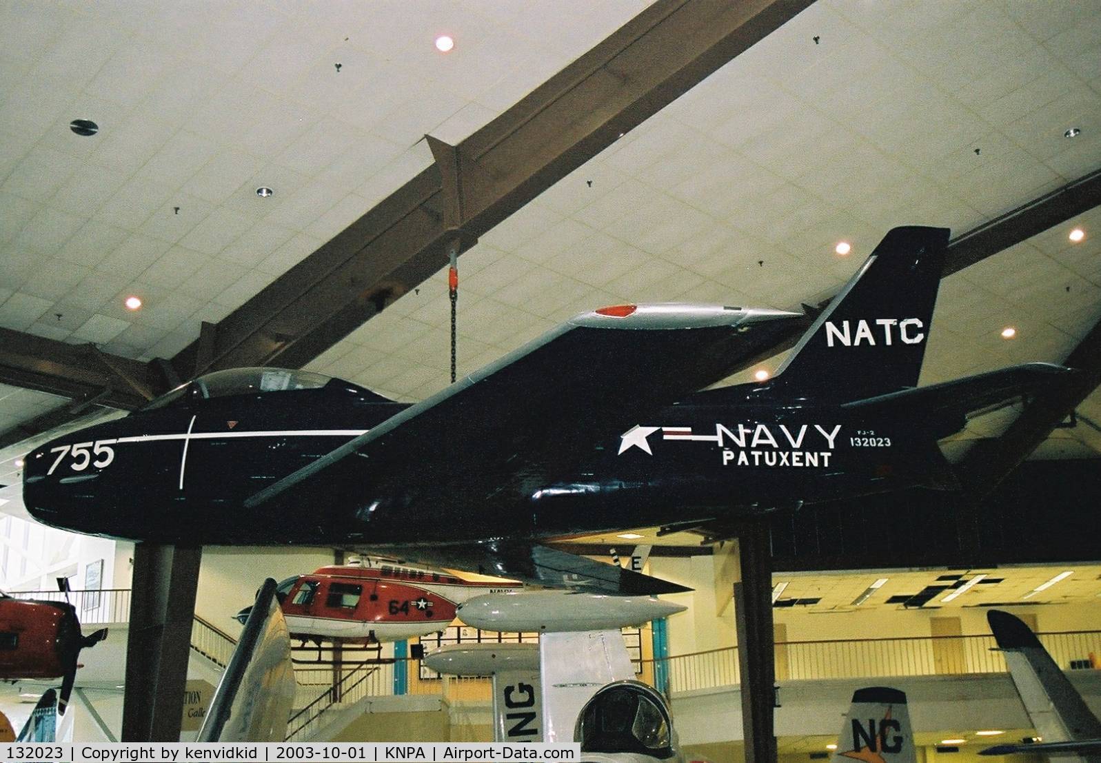 132023, North American FJ-2 Fury C/N Not found 132023, On display at the Museum of Naval Aviation, Pensacola.