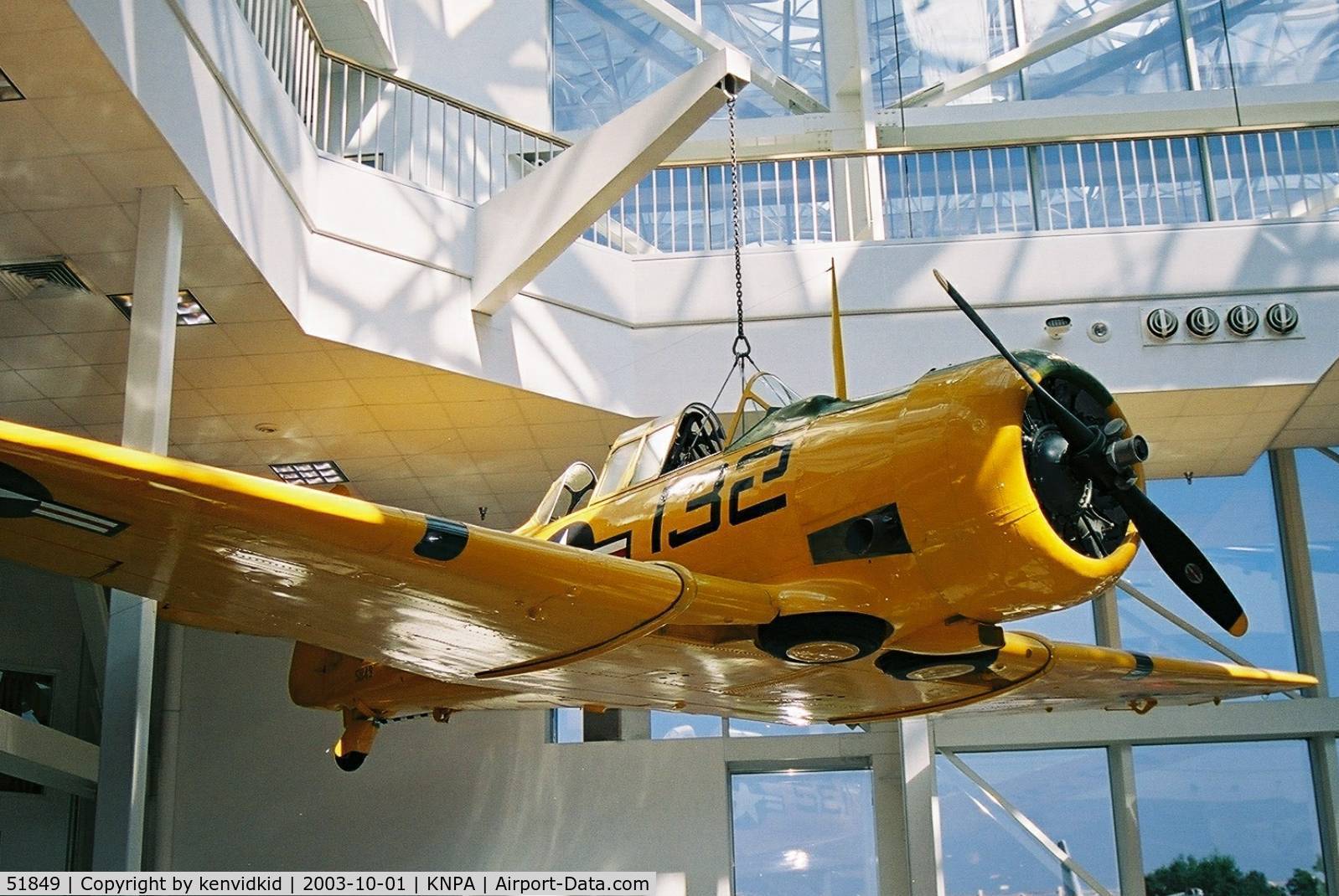 51849, North American SNJ-5 Texan Texan C/N 88-14827, On display at the Museum of Naval Aviation, Pensacola.