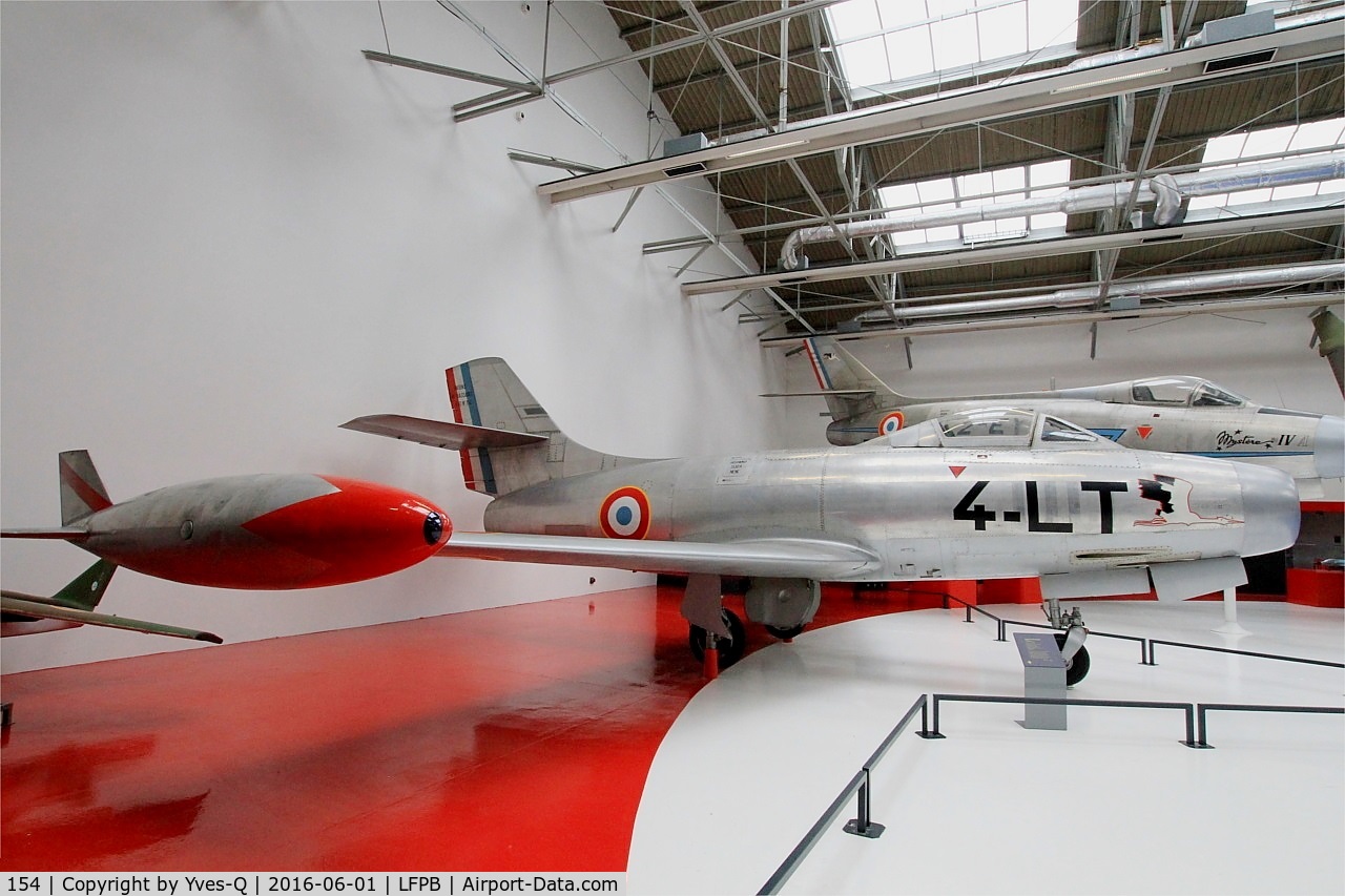 154, Dassault MD-450 Ouragan C/N 154, Dassault MD-450 Ouragan, Exibited at Air & Space Museum Paris-Le Bourget (LFPB)