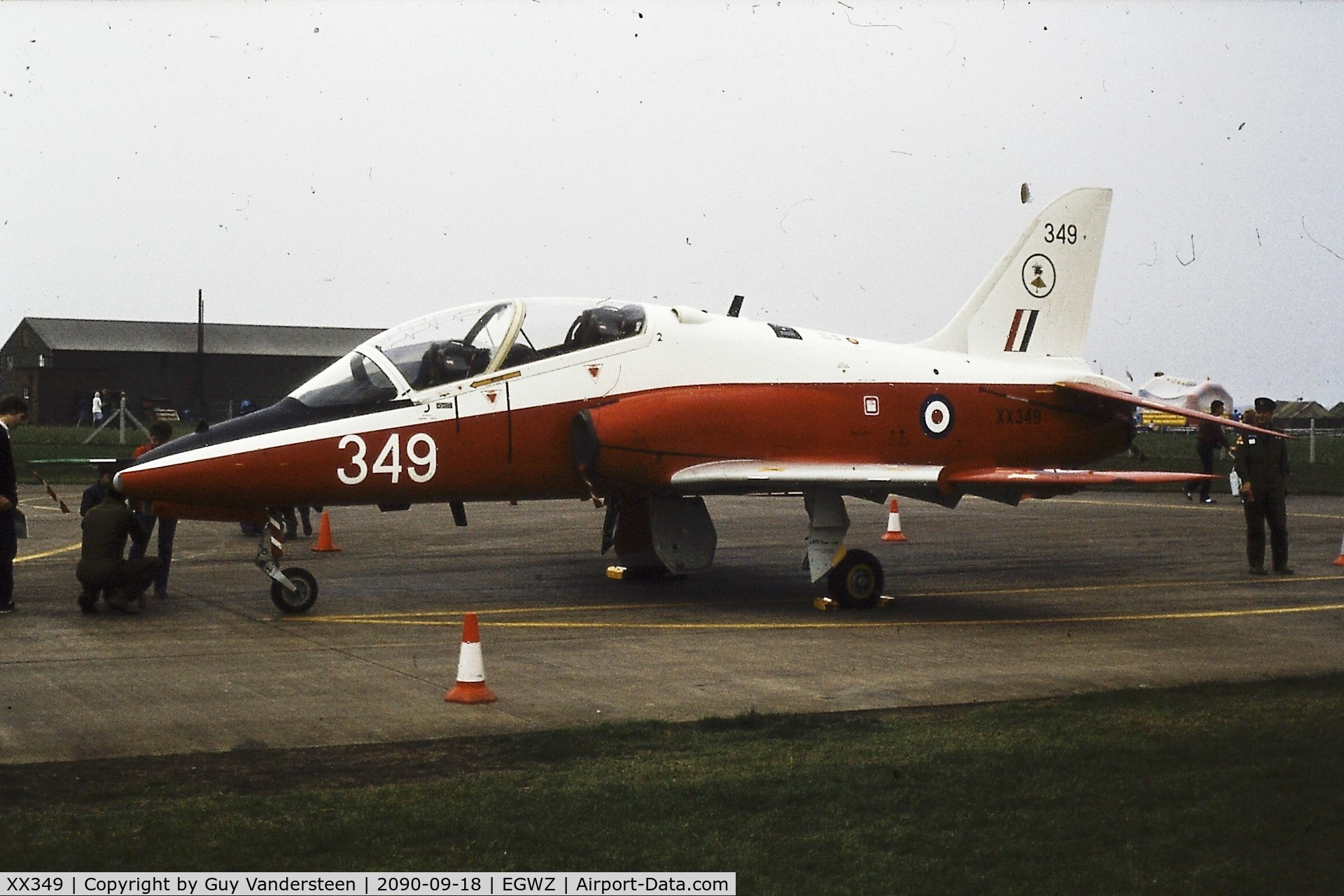 XX349, 1981 Hawker Siddeley Hawk T.1W C/N 198/312173, RAF Alconbury Open House 1983