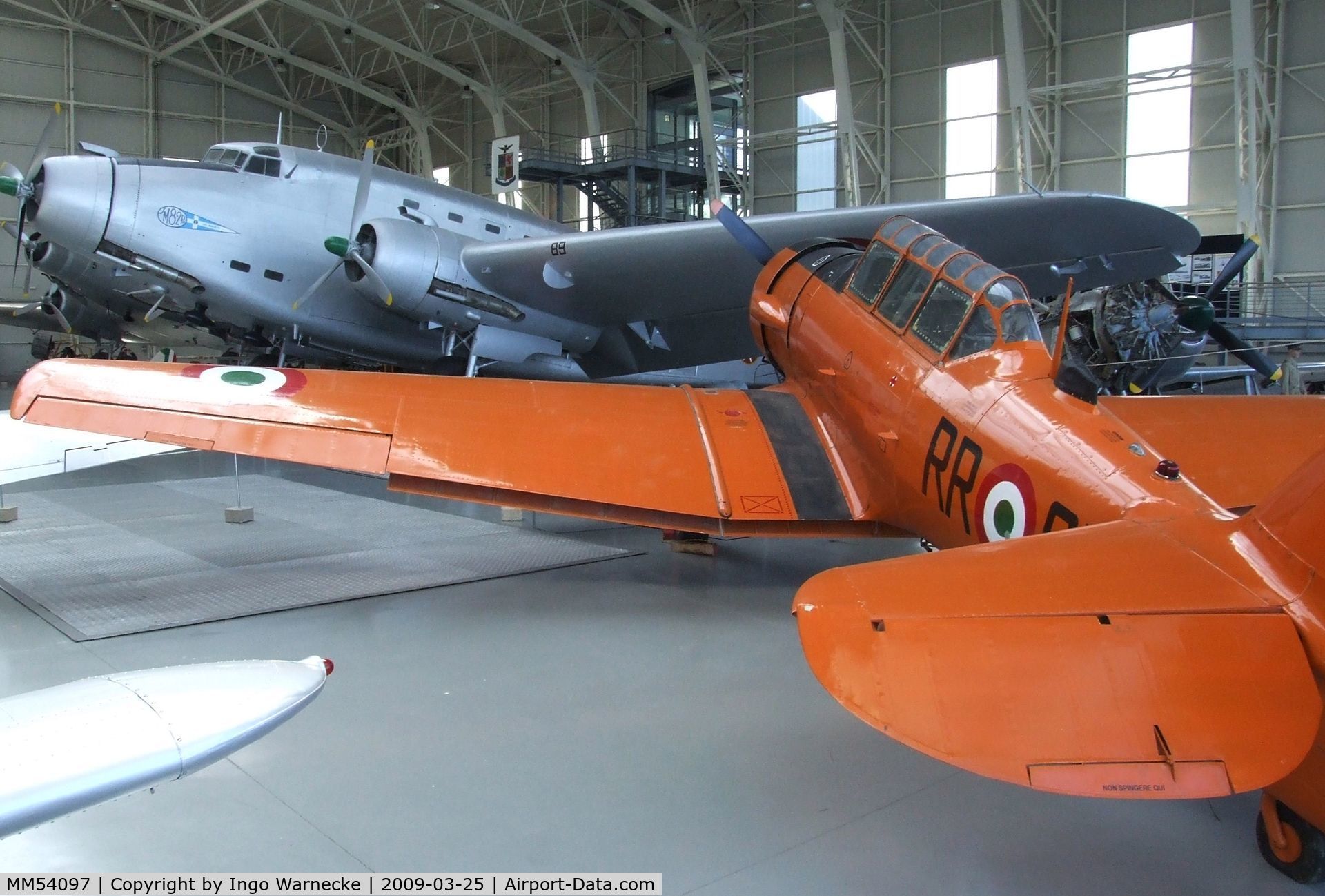 MM54097, North American T-6G Texan C/N RR-67, North American T-6G Texan at the Museo storico dell'Aeronautica Militare, Vigna di Valle