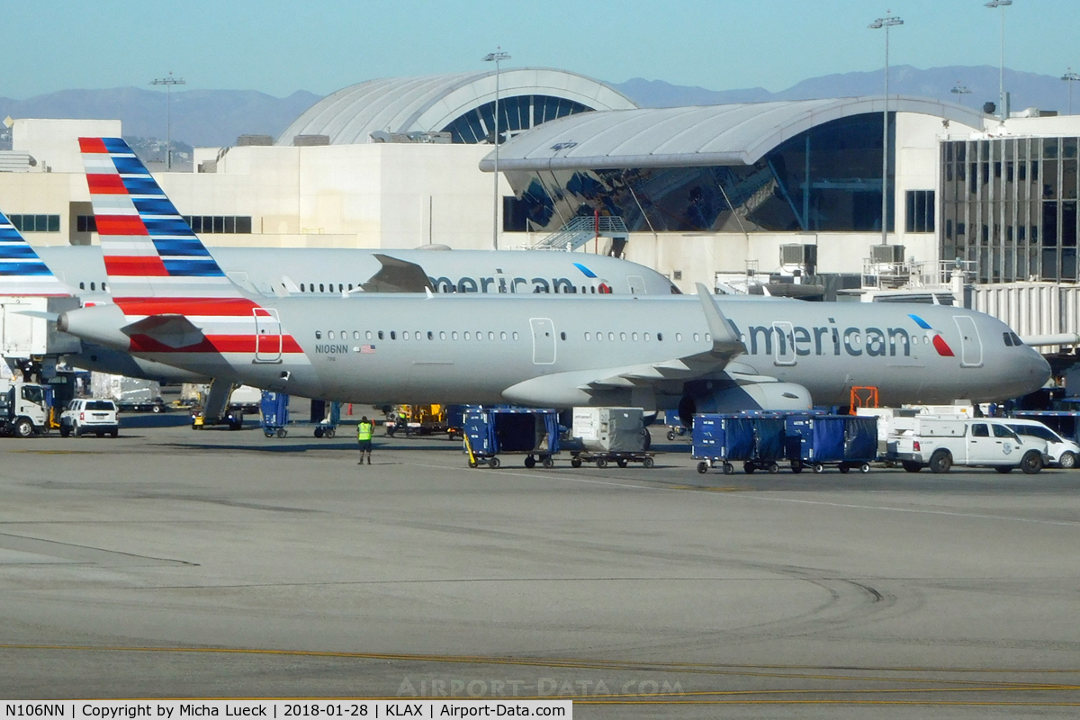 N106NN, 2013 Airbus A321-231 C/N 5932, At LAX