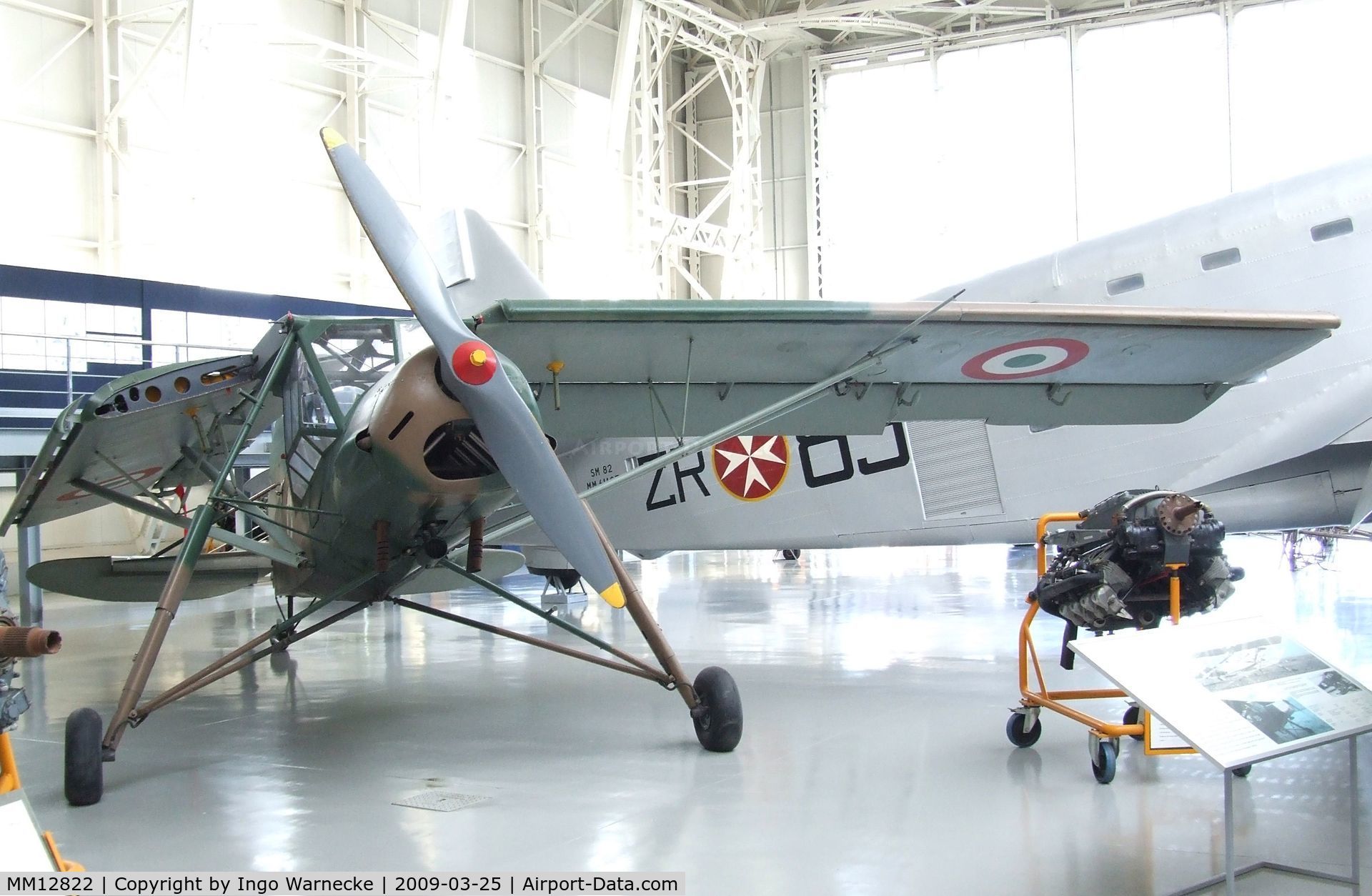 MM12822, 1942 Fieseler Fi-156C-3 Storch C/N 5802, Fieseler Fi 156C-3 Storch at the Museo storico dell'Aeronautica Militare, Vigna di Valle