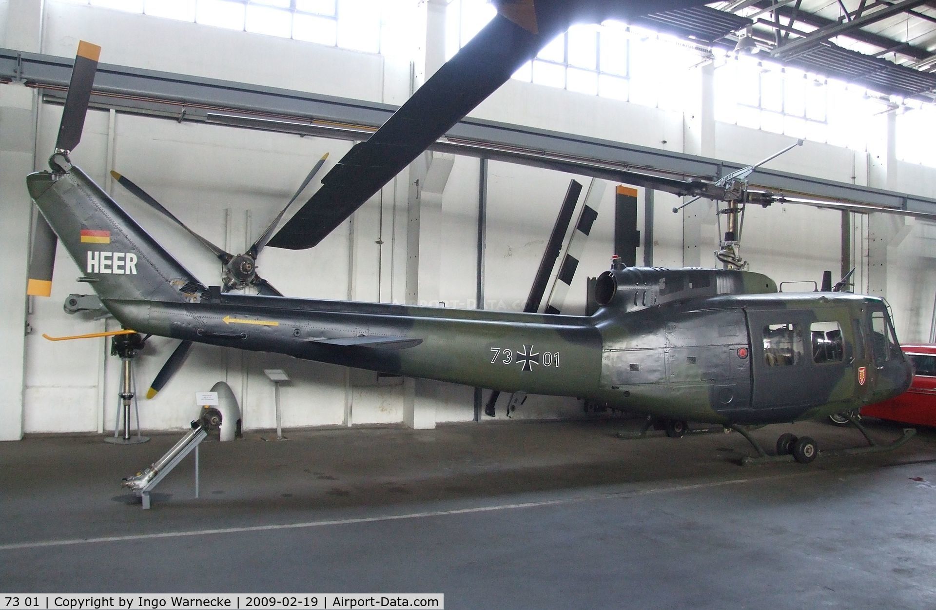 73 01, Bell (Dornier) UH-1D Iroquois (205) C/N 8421, Bell (Dornier) UH-1D Iroquois at the Museum für Luftfahrt und Technik, Wernigerode