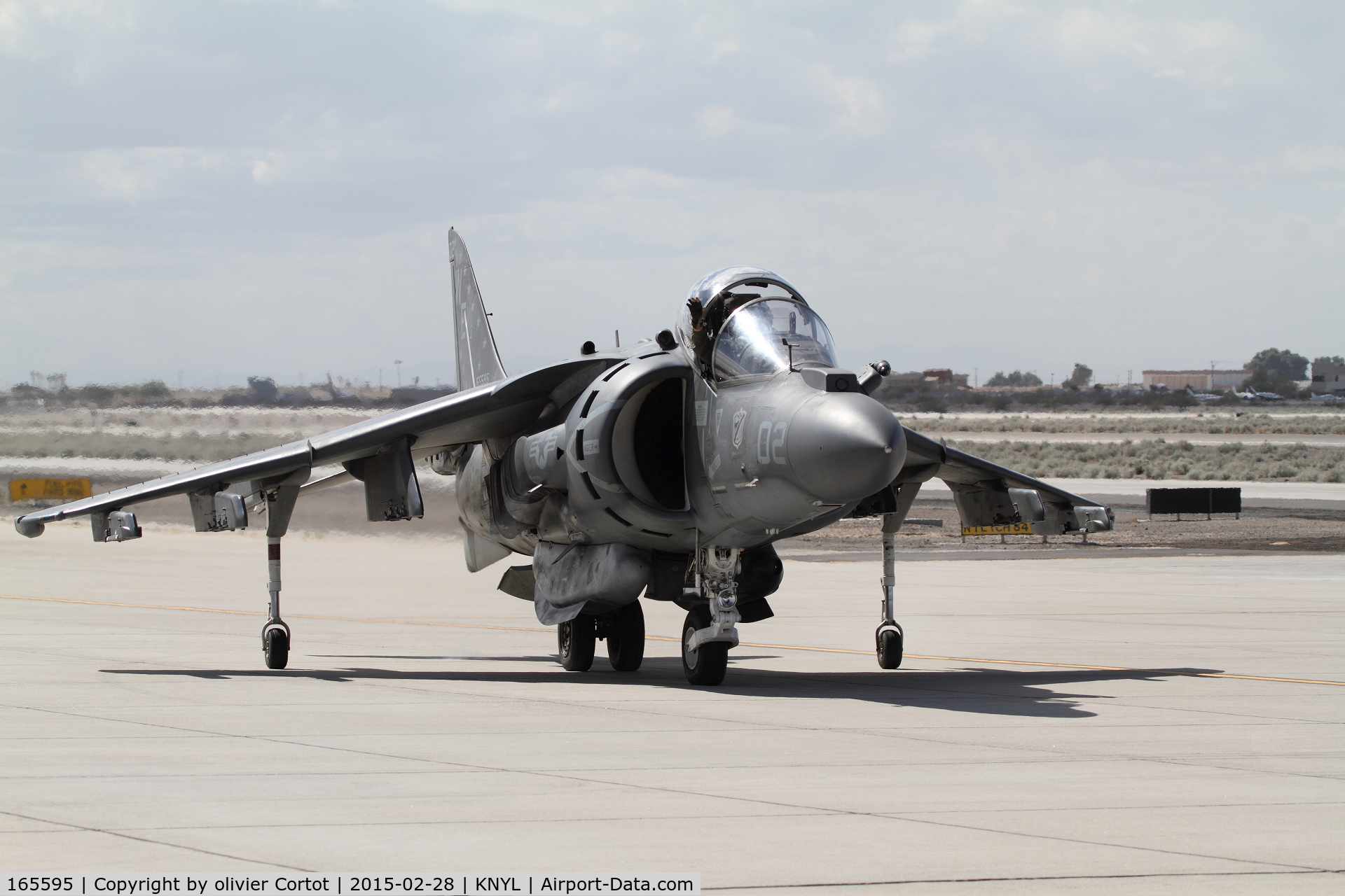 165595, Boeing AV-8B+(R)-27-MC Harrier II Plus C/N B333, yuma airshow