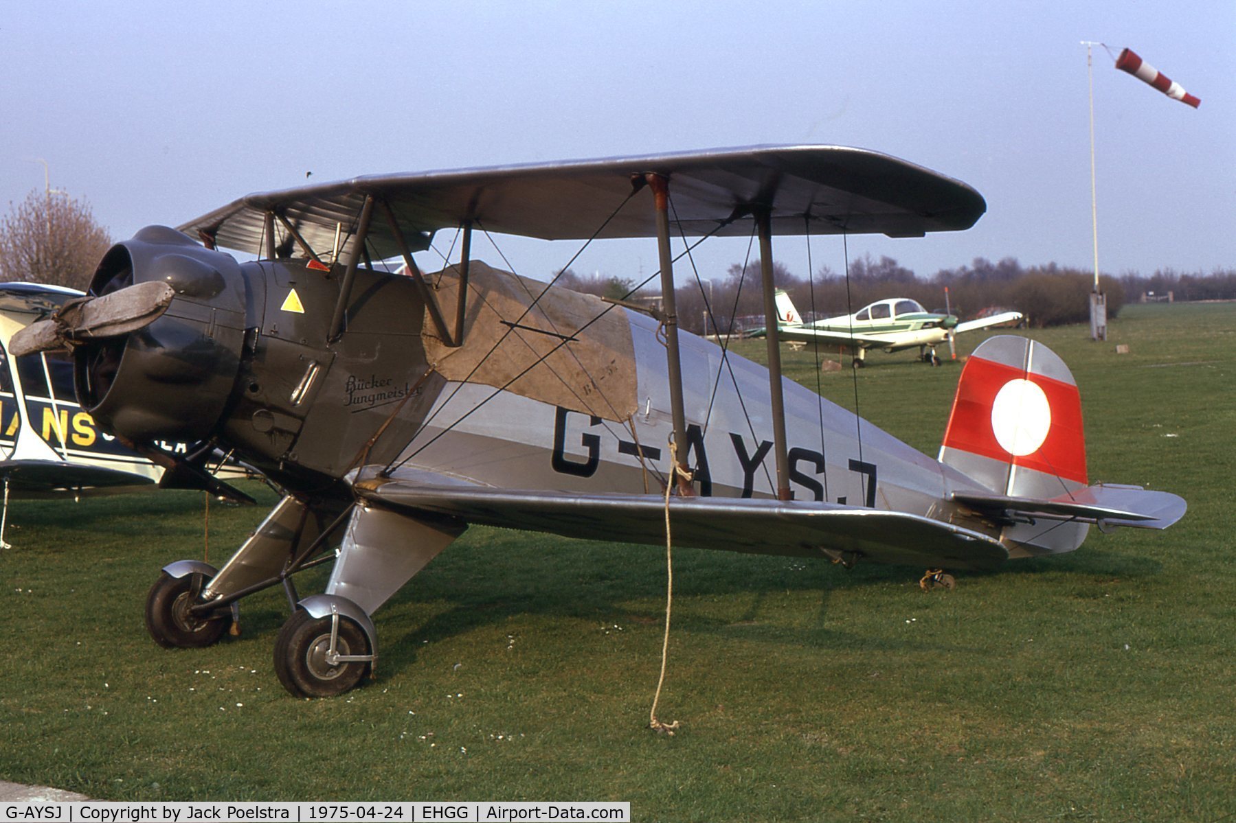 G-AYSJ, 1938 Bucker Bu-133C Jungmeister C/N 38, Bu-133 at Groningen airport