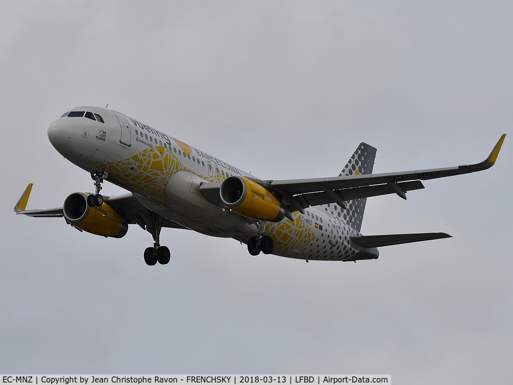EC-MNZ, 2016 Airbus A320-232 C/N 7351, Vueling Loves Barcelona Livery