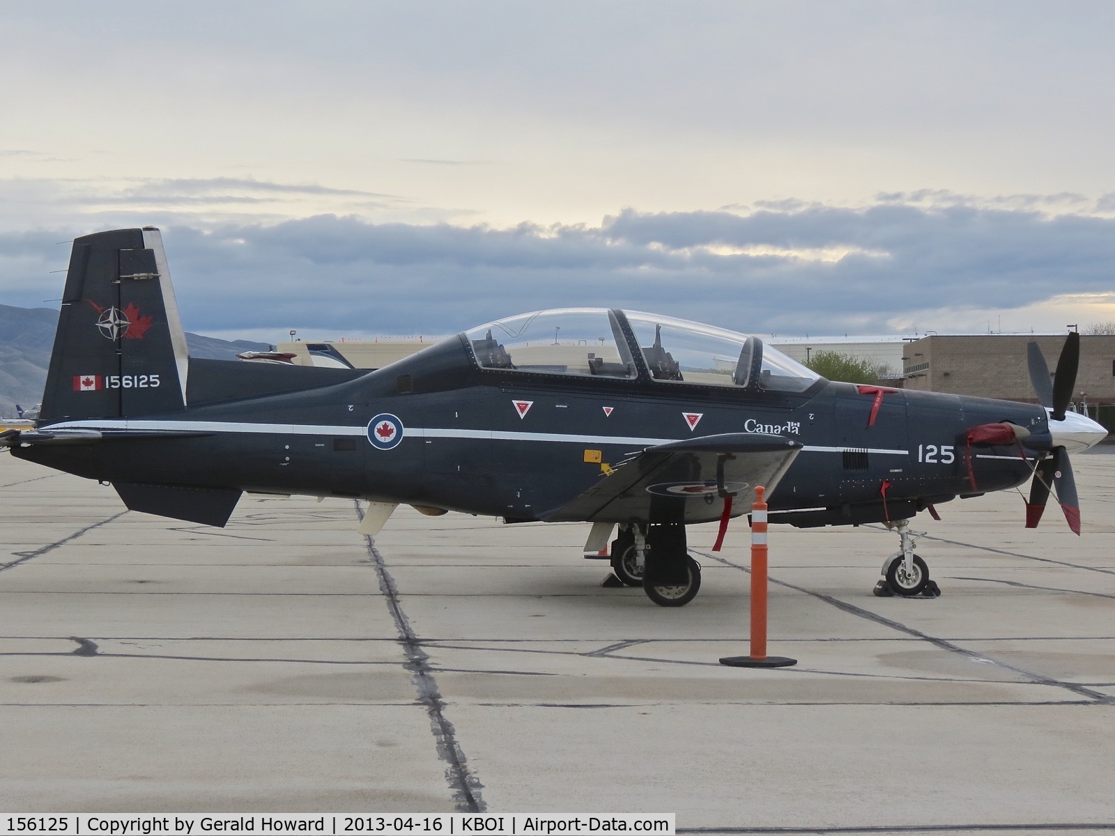 156125, Raytheon CT-156 Harvard II C/N PF-25, Parked on the south GA ramp.  No.2 CFFTS, 15 Wing, Moose Jaw, Saskatchewan, Canada.