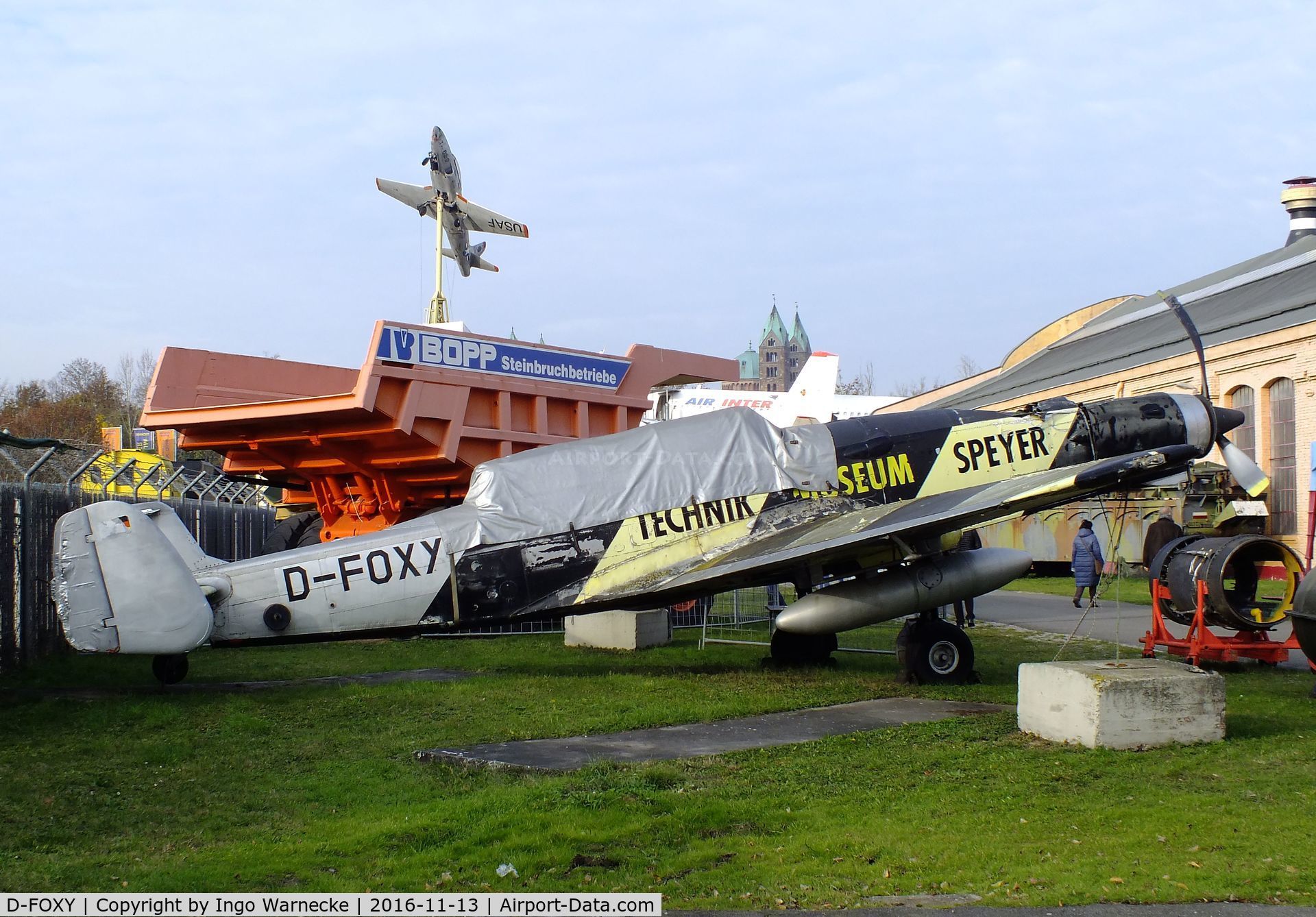 D-FOXY, F+W C-3605 Schlepp C/N 315, Eidgenössisches Flugzeugwerk (F+W) Emmen C-3605 Schlepp at the Technik-Museum, Speyer