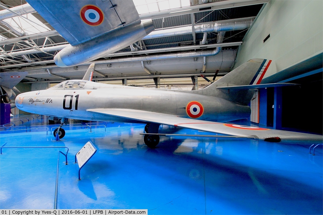 01, Dassault Mystere IVA C/N Not found 01, Dassault Mystere IV A, Air & Space Museum Paris-Le Bourget (LFPB)