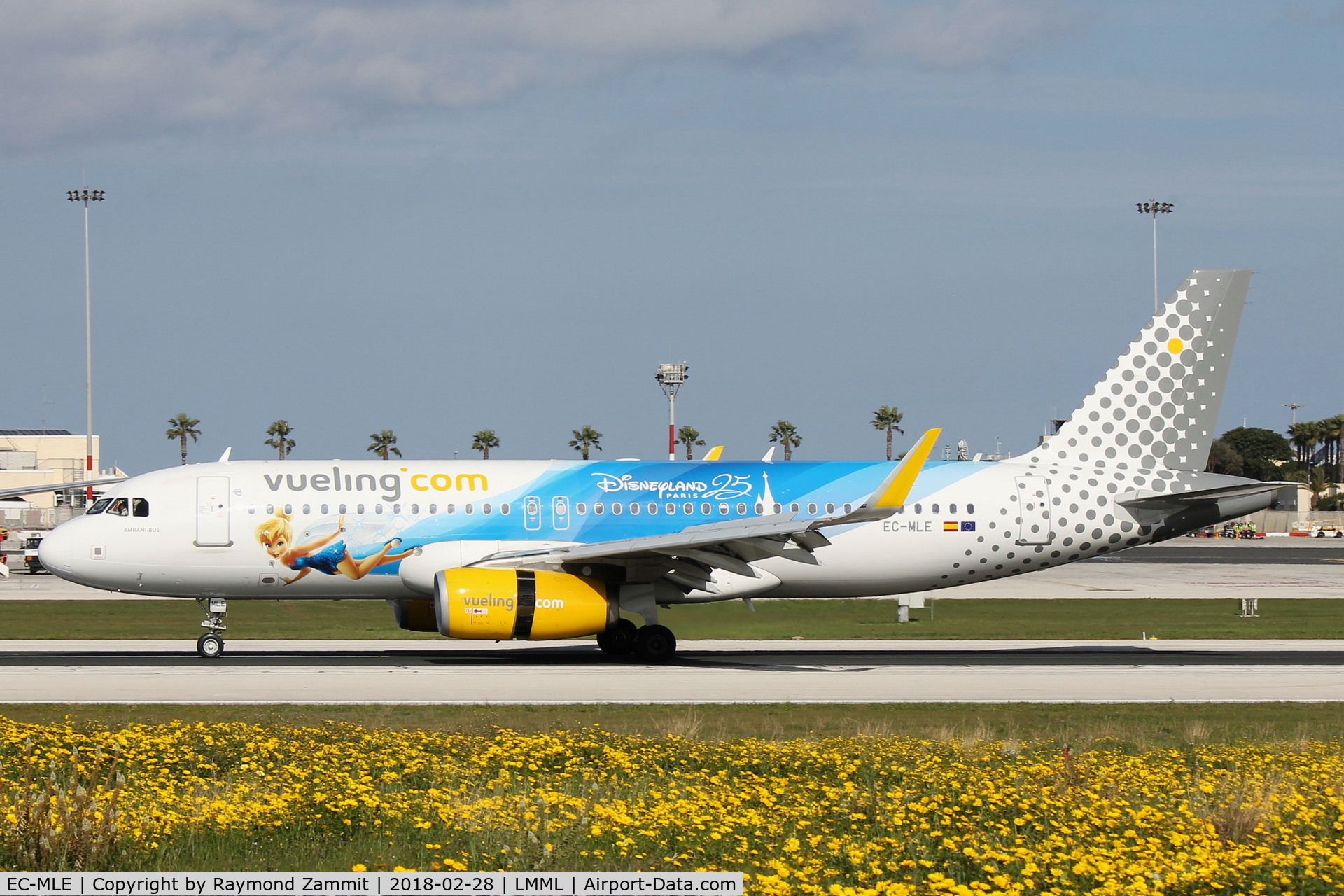 EC-MLE, 2016 Airbus A320-232 C/N 7109, A320 EC-MLE Vueling in Disney special colours.