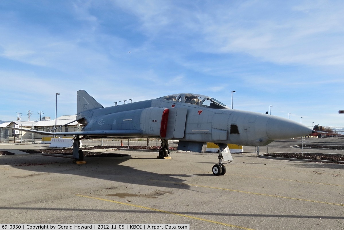 69-0350, 1969 McDonnell Douglas RF-4C Phantom II C/N 3688, On display at theGowen Military Museum. Flown by the 124th Fighter Wing, Idaho ANG.