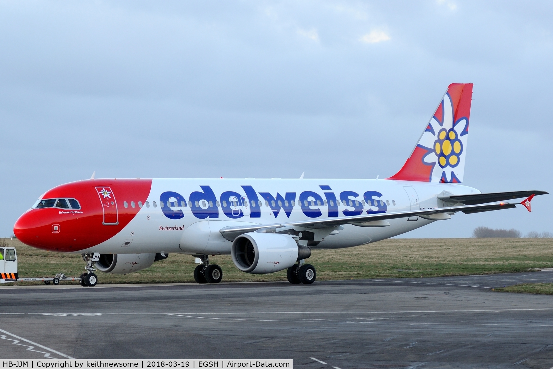 HB-JJM, 2005 Airbus A320-214 C/N 2627, Removed from spray shop with Edelweiss colour scheme.