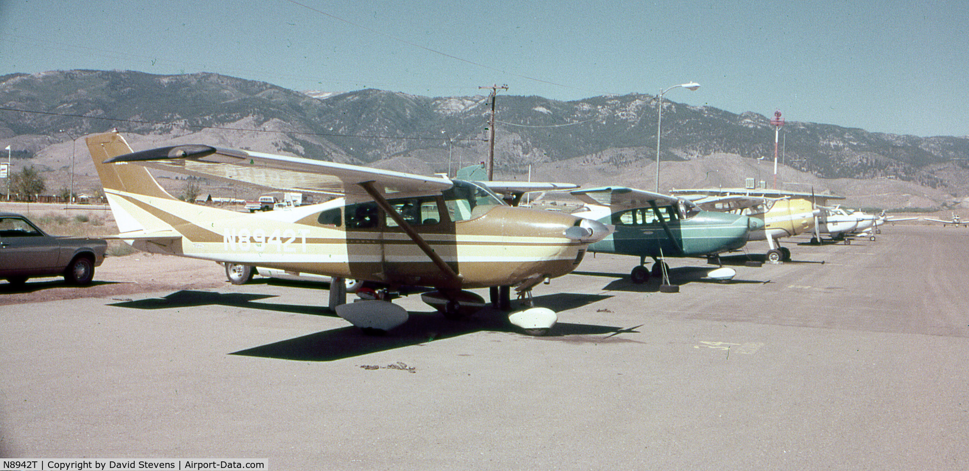 N8942T, Cessna 182C Skylane C/N 52842, At Carson City, NV, original paint scheme, just before being repainted (as seen in 1st photo)