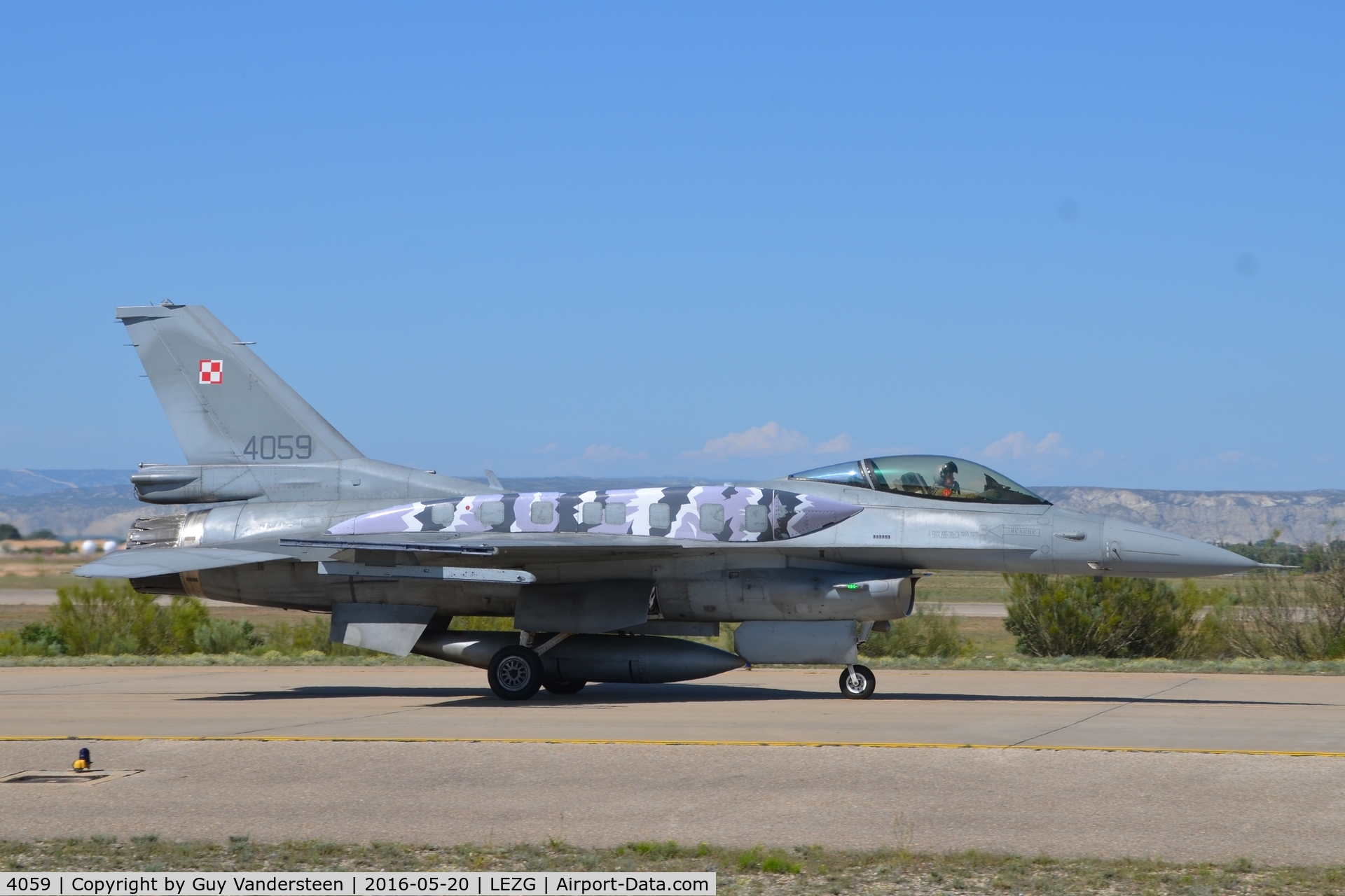 4059, 2003 Lockheed Martin F-16CJ Fighting Falcon C/N JC-20, Nato Tiger Meet 2016 LEZG