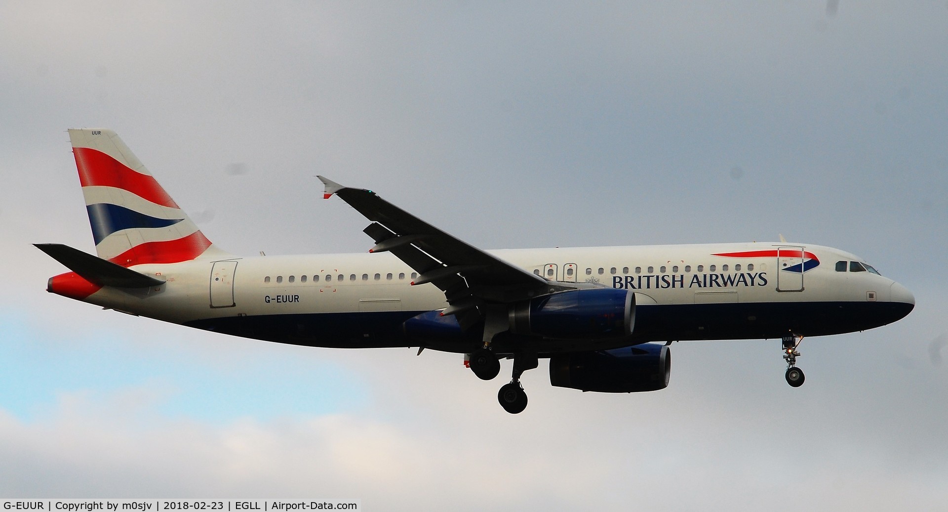 G-EUUR, 2003 Airbus A320-232 C/N 2040, Taken from the threshold of 29L