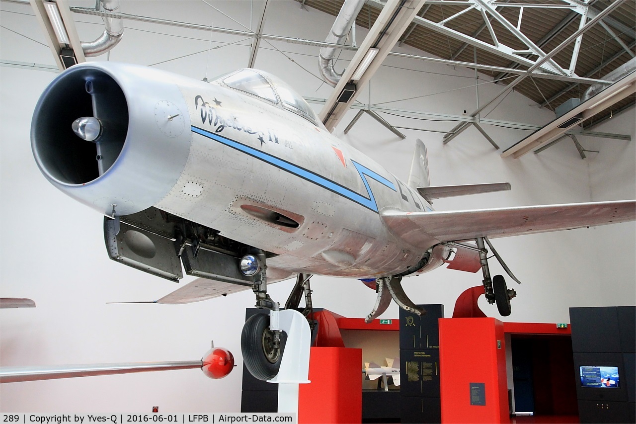 289, Dassault MD-454 Mystere IVA C/N 105, Dassault MD-454 Mystere IVA, Air & Space Museum Paris-Le Bourget Airport (LFPB-LBG)