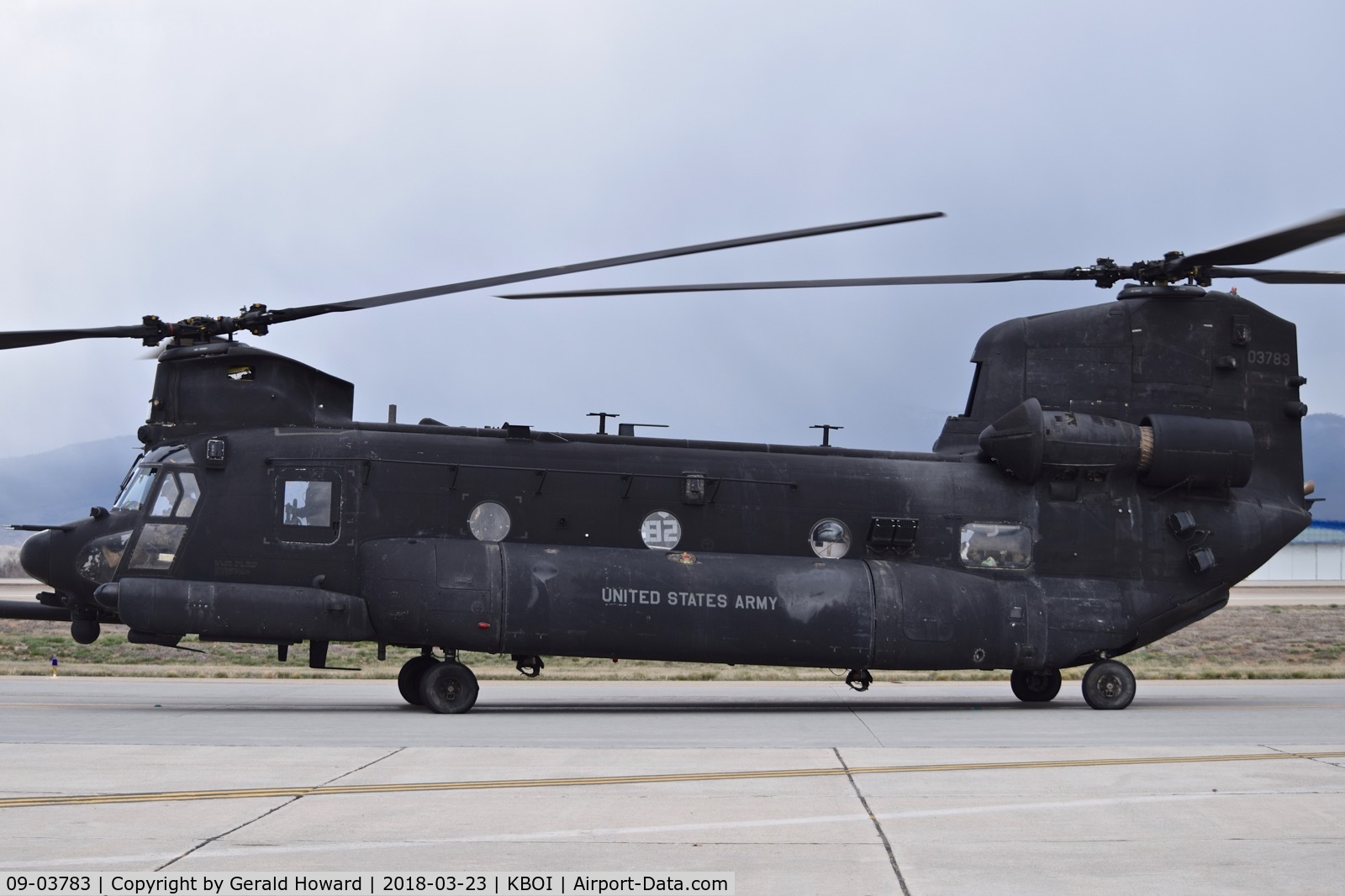 09-03783, 2009 Boeing MH-47G Chinook C/N M.3783, U.S. Army 160th Special Operations Aviation Regiment (SOAR) “Night Stalkers” 4th BN, Joint Base Lewis-McChord, WA.